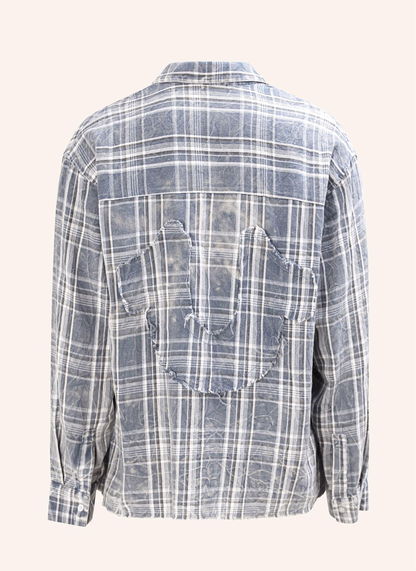 TRUE RELIGION Flannellhemd: BLAU