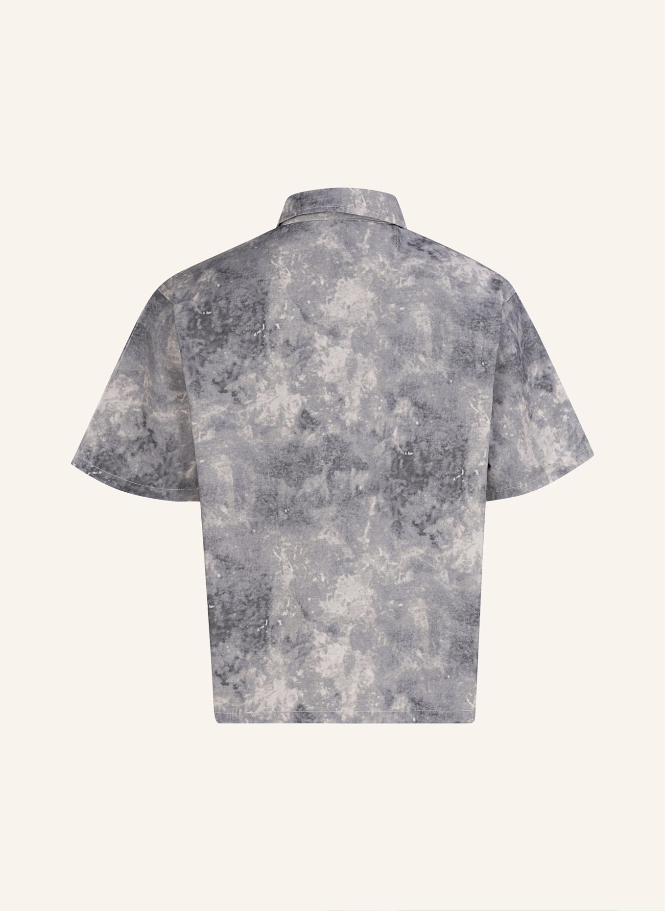 TRUE RELIGION Kurzarmhemd AOP: GRAU