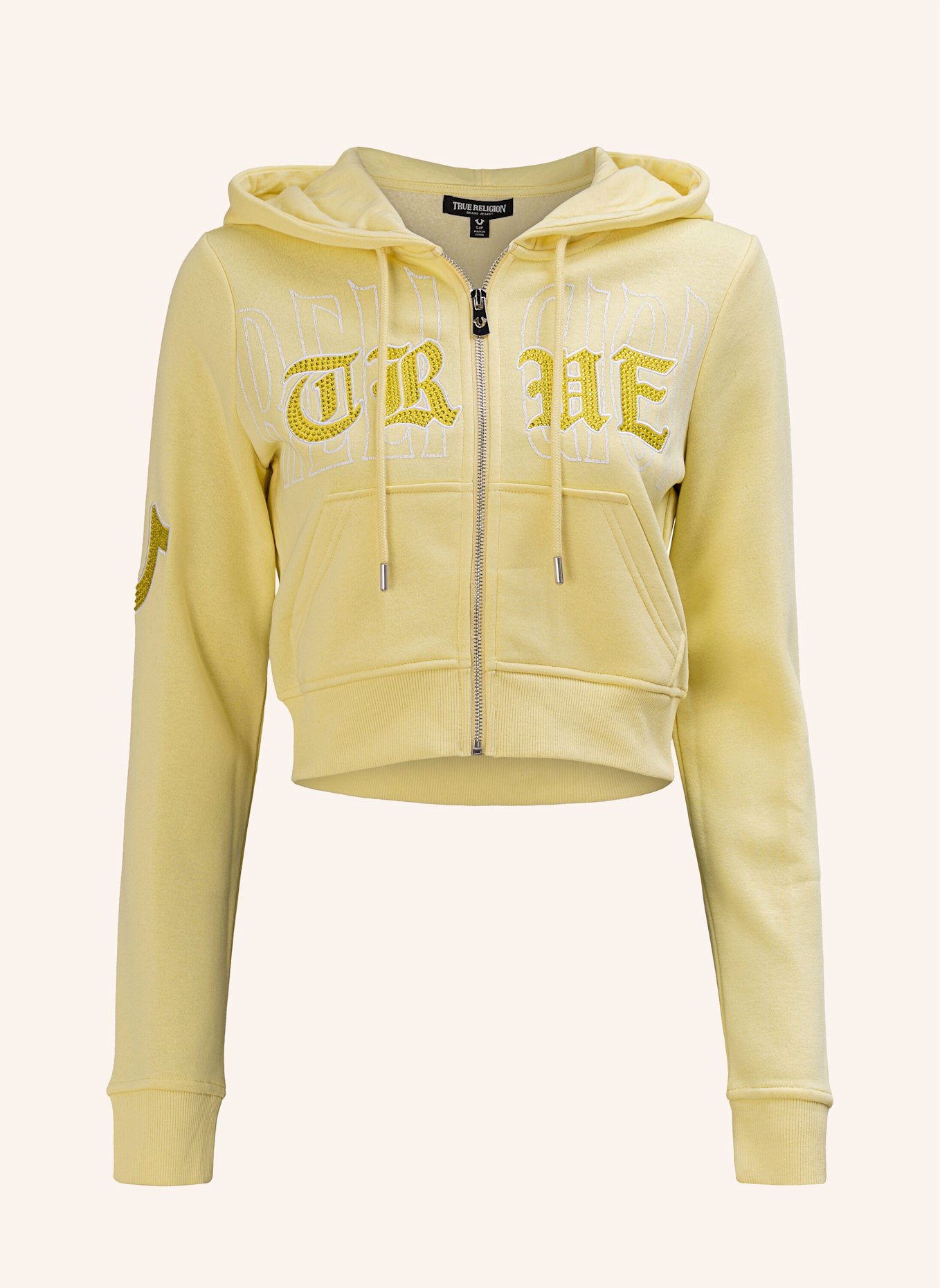 TRUE RELIGION Zip-Hoodie: BLAU