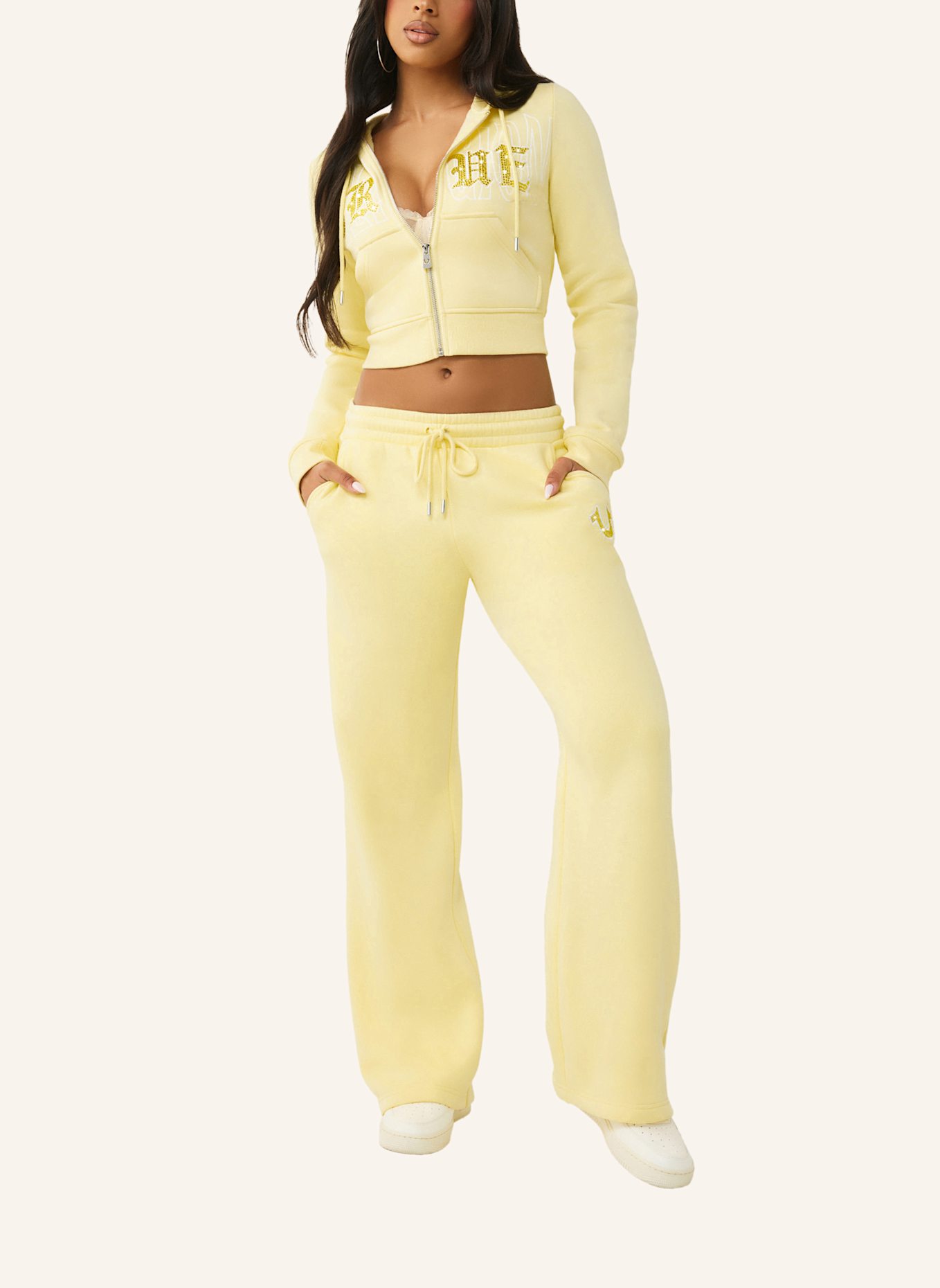 TRUE RELIGION Zip-Hoodie: BLAU