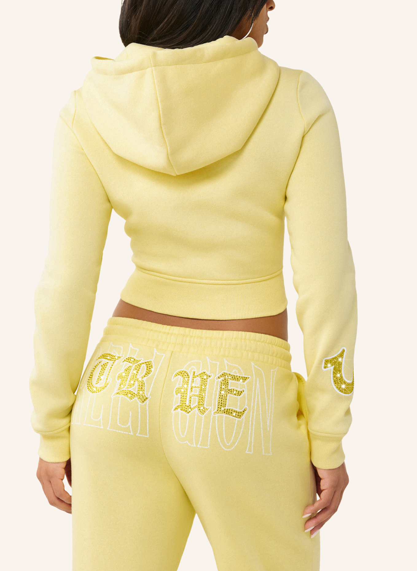 TRUE RELIGION Zip-Hoodie: BLAU