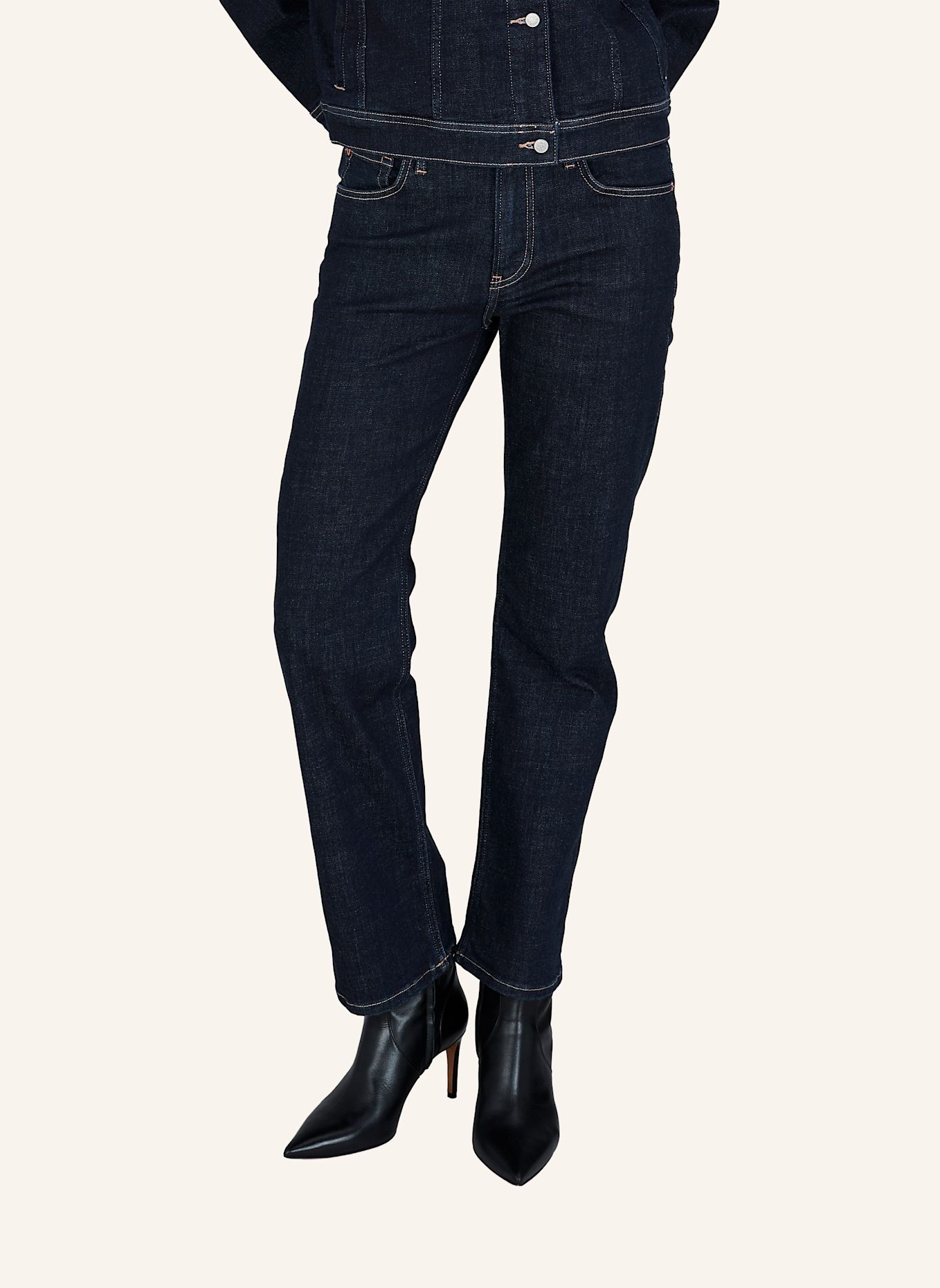 TRUE RELIGION Jeans KATE Straight: BLAUGRAU
