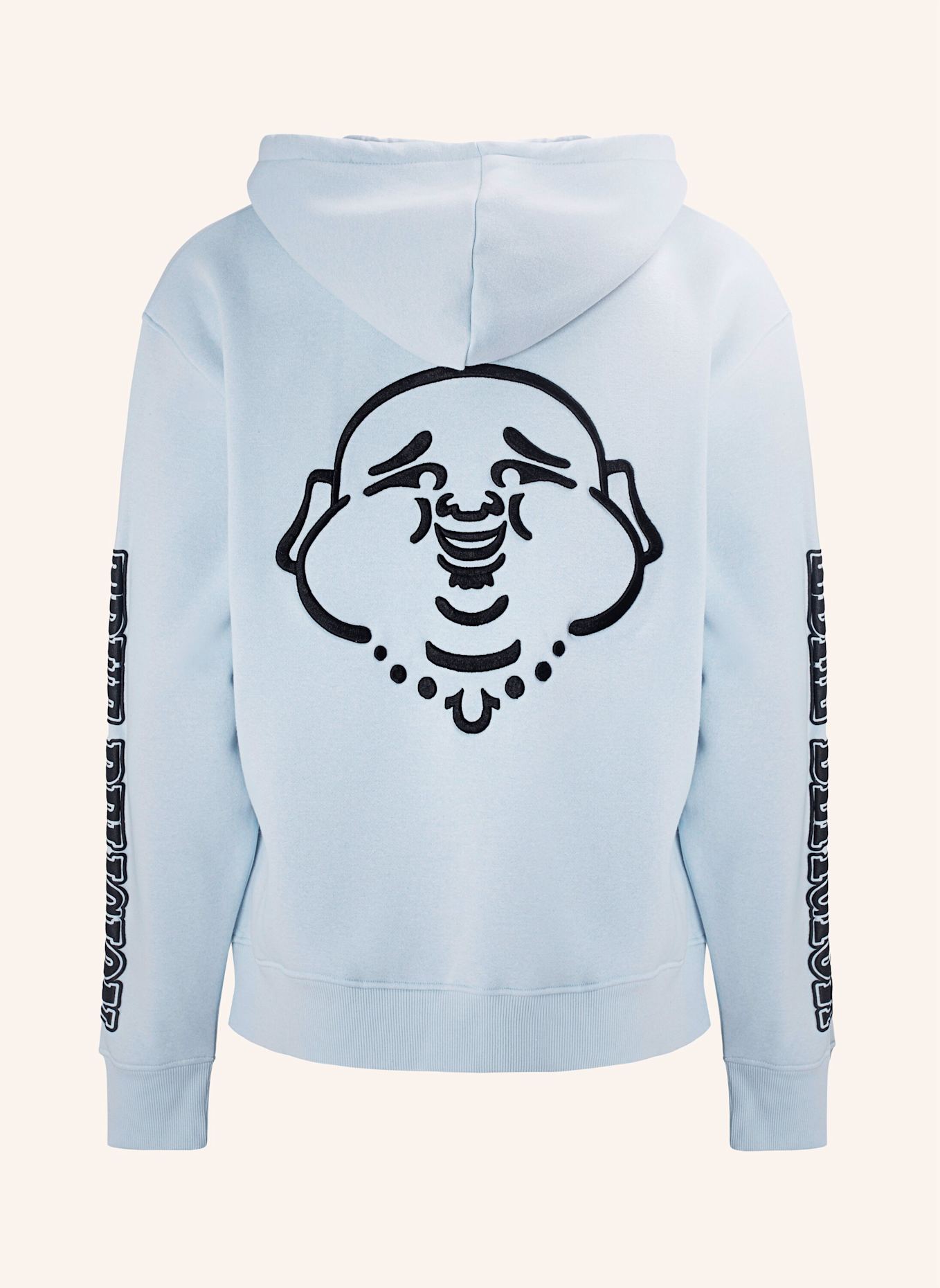 TRUE RELIGION Zip-Hoodie LOGO: GRAU