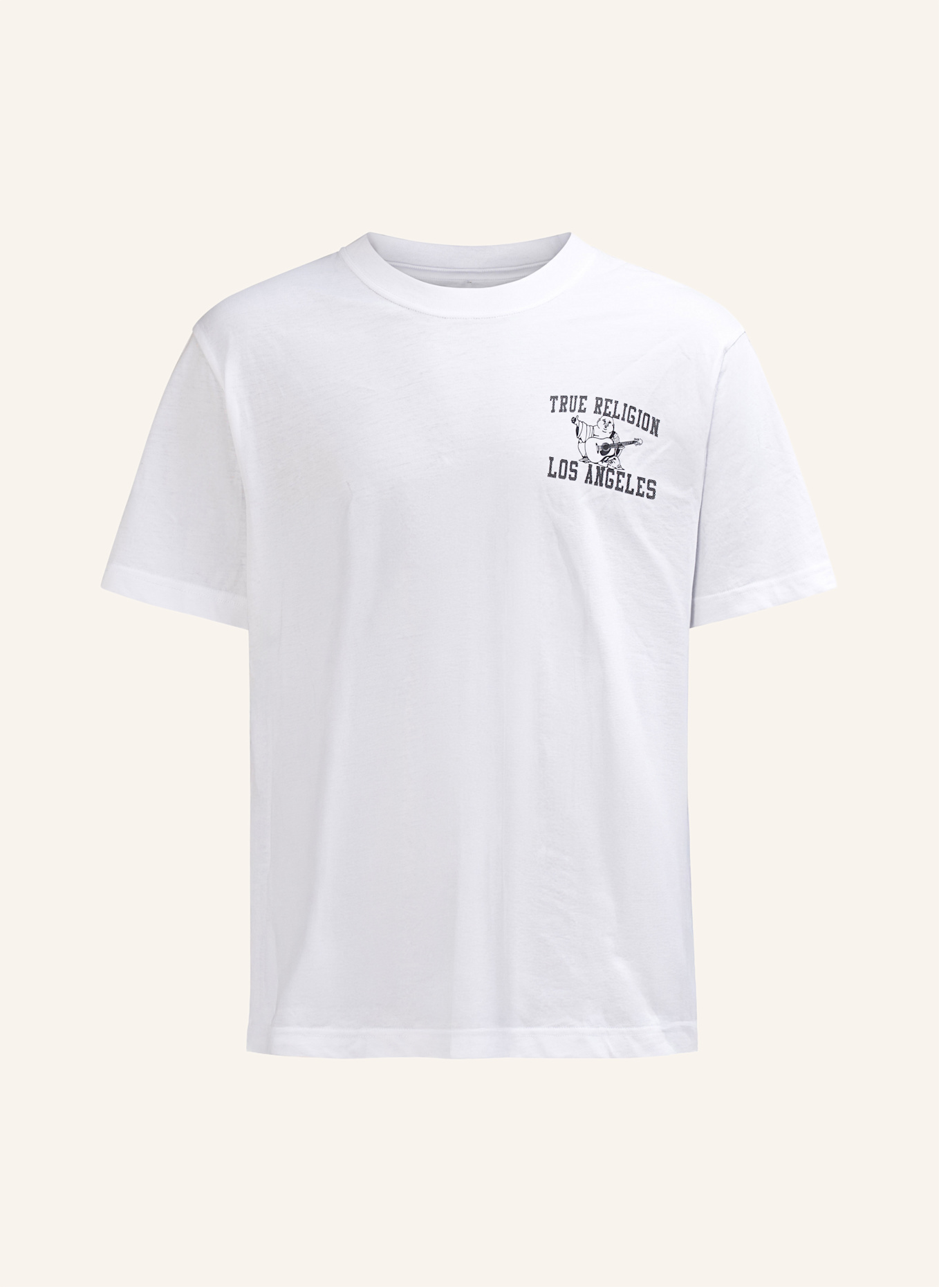 TRUE RELIGION T-Shirt PRINT BUDDHA: WEISS