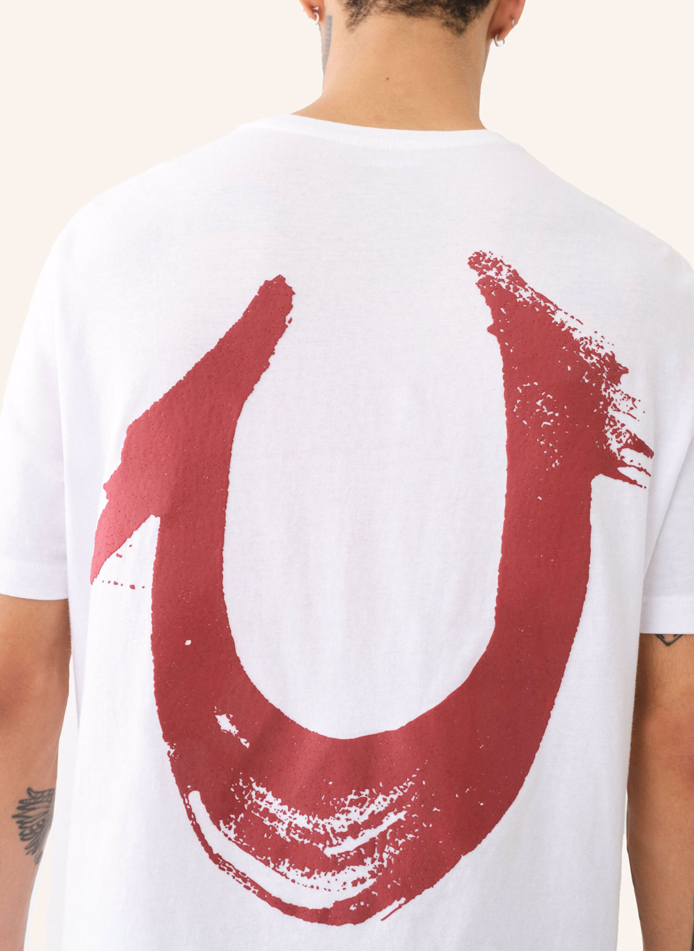 TRUE RELIGION T-Shirt BRUSH: WEISS