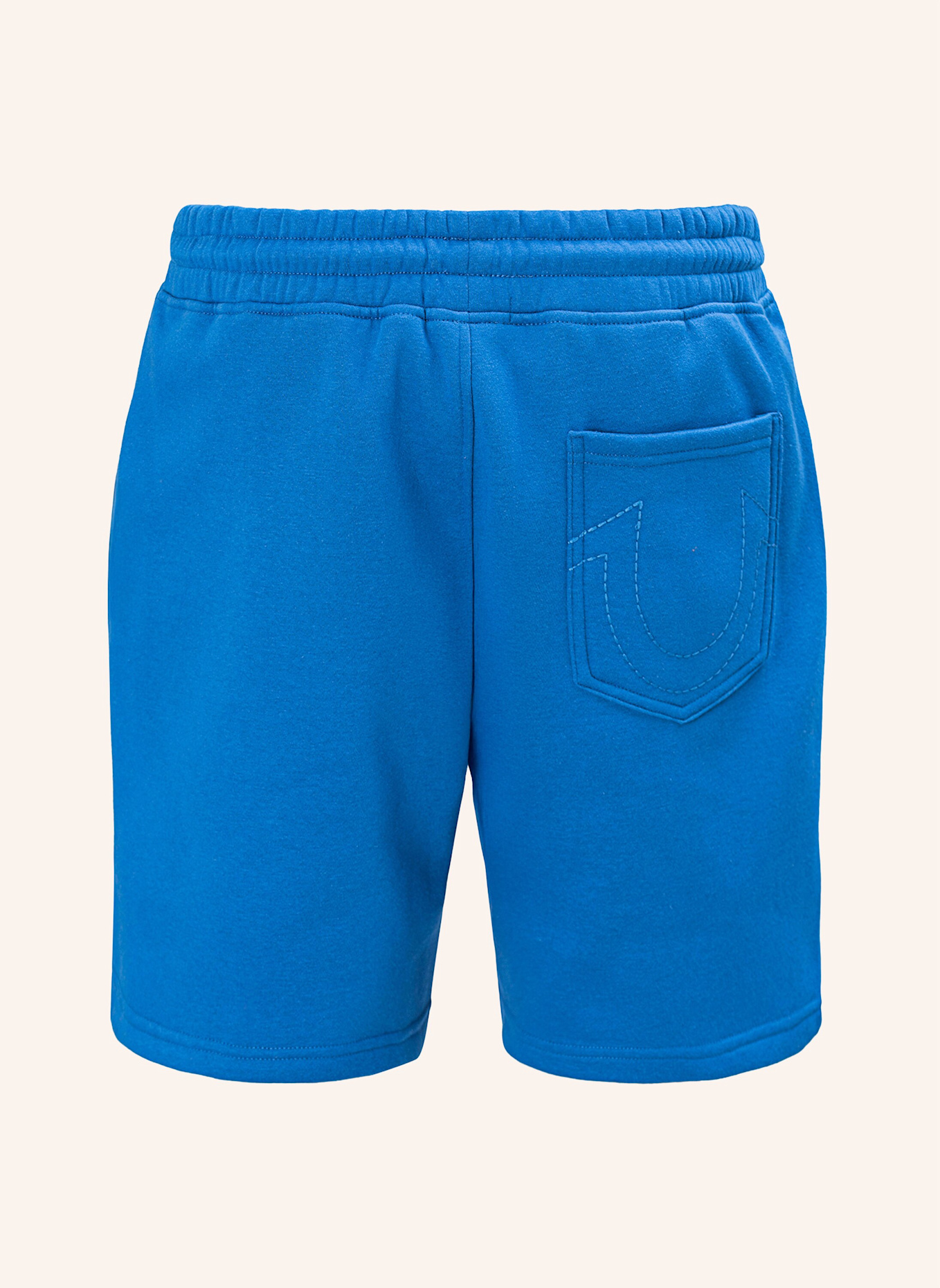 TRUE RELIGION Sweatshorts LOGO PATCH: BLAU
