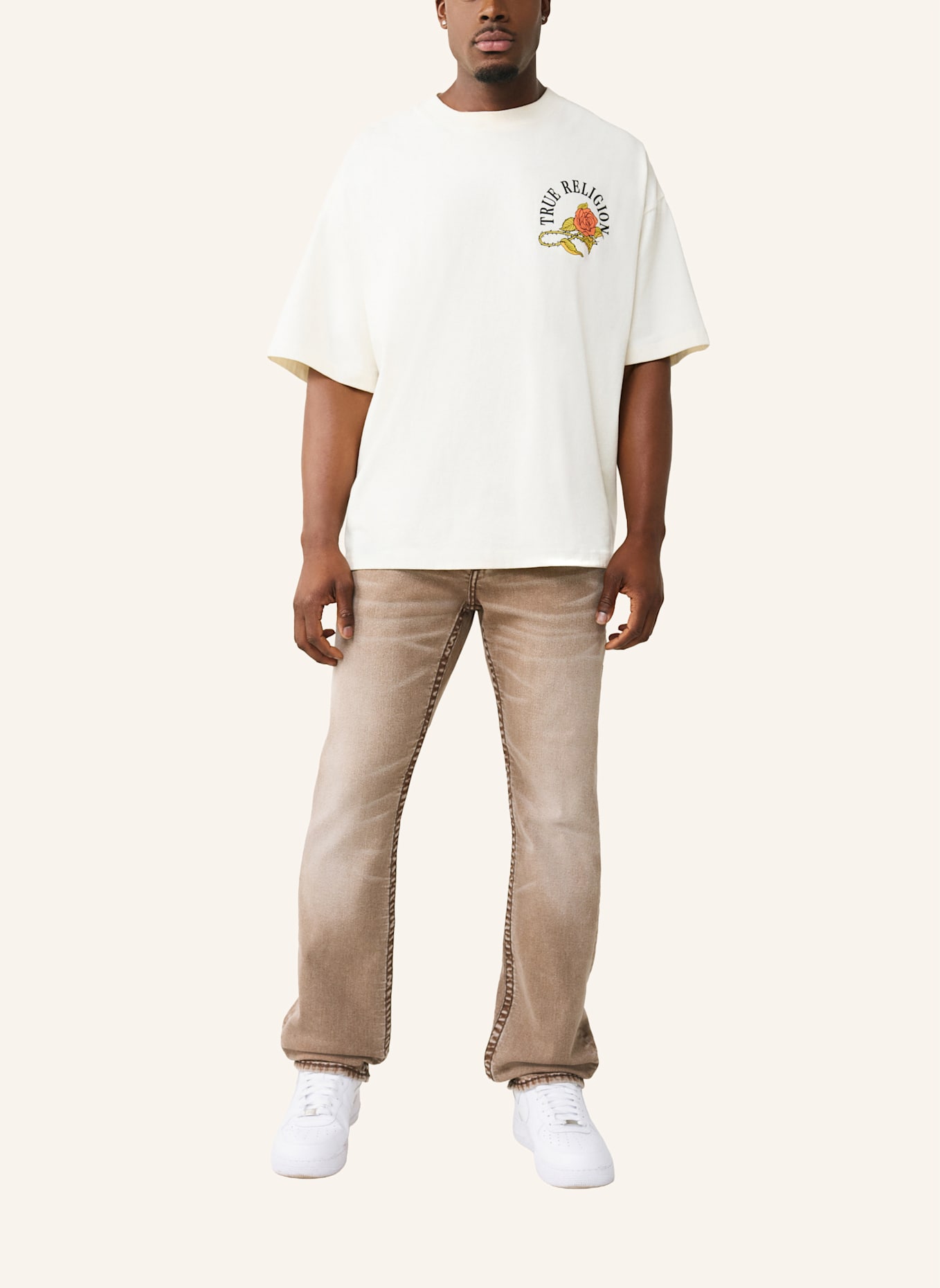 TRUE RELIGION Jeans RICKY Super T: BRAUN