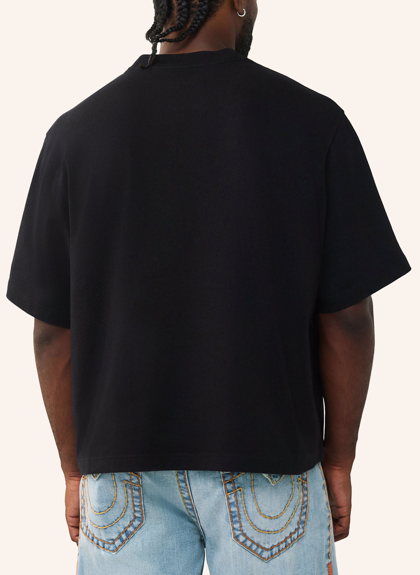 TRUE RELIGION T-Shirt UNIVERSITY: SCHWARZ