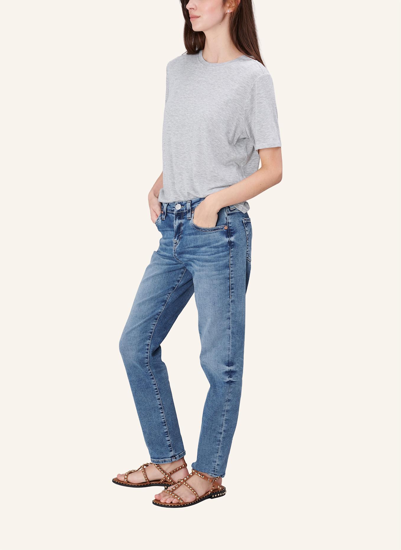 TRUE RELIGION Jeans Boyfriend: BLAUGRAU/ DUNKELBLAU