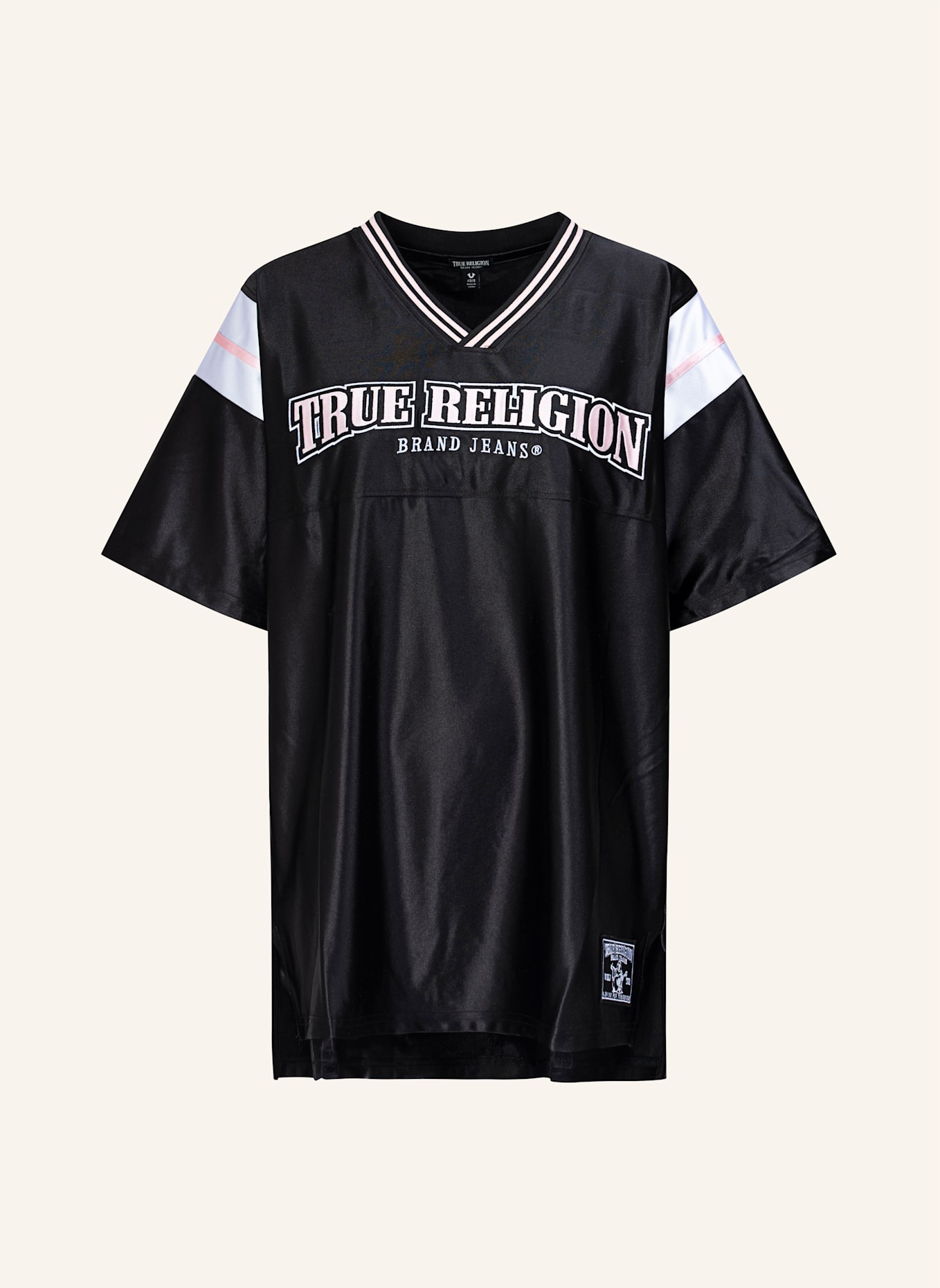 TRUE RELIGION Jerseykleid: SCHWARZ