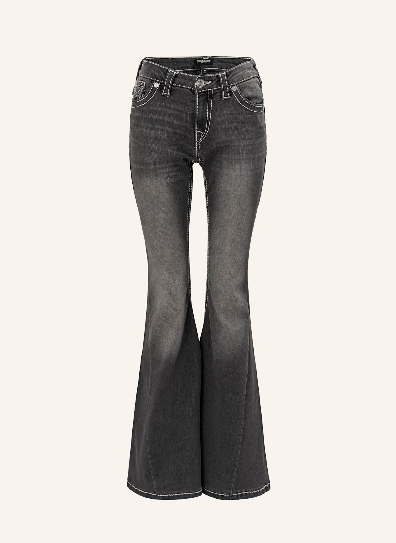 TRUE RELIGION Flared-Jeans: SCHWARZ
