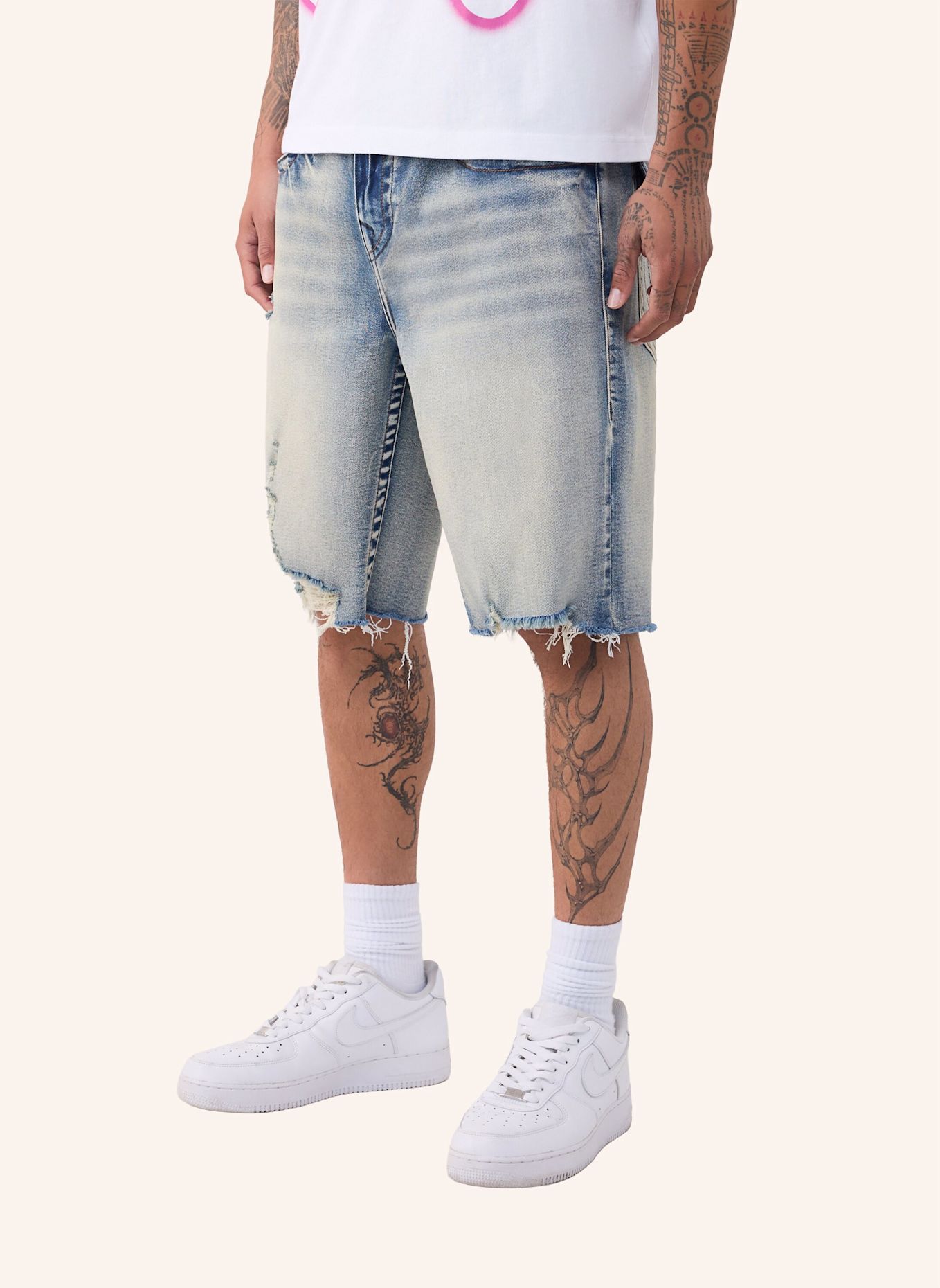 TRUE RELIGION Shorts BOBBY: BLAU