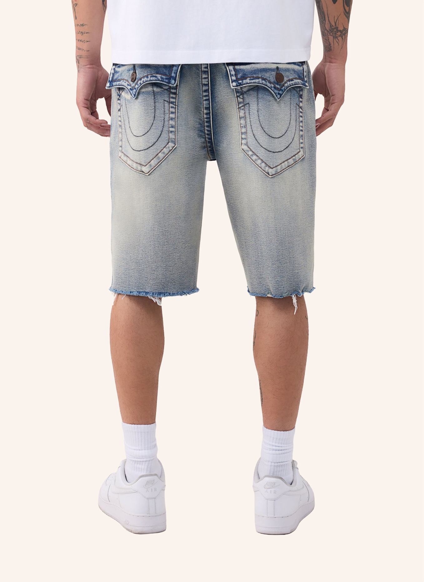 TRUE RELIGION Shorts BOBBY: BLAU