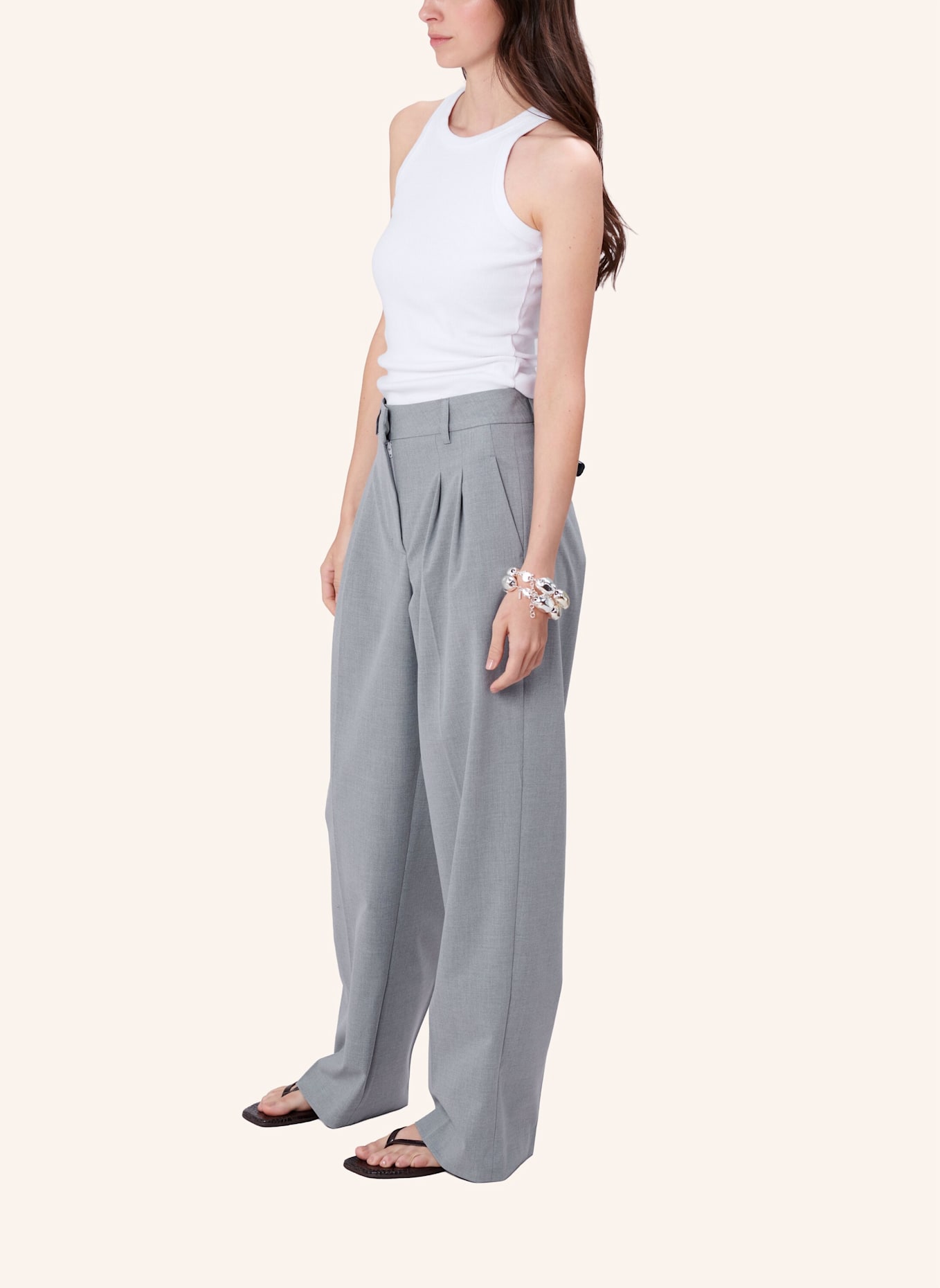 TRUE RELIGION Stoffhose JOSIE: GRAU