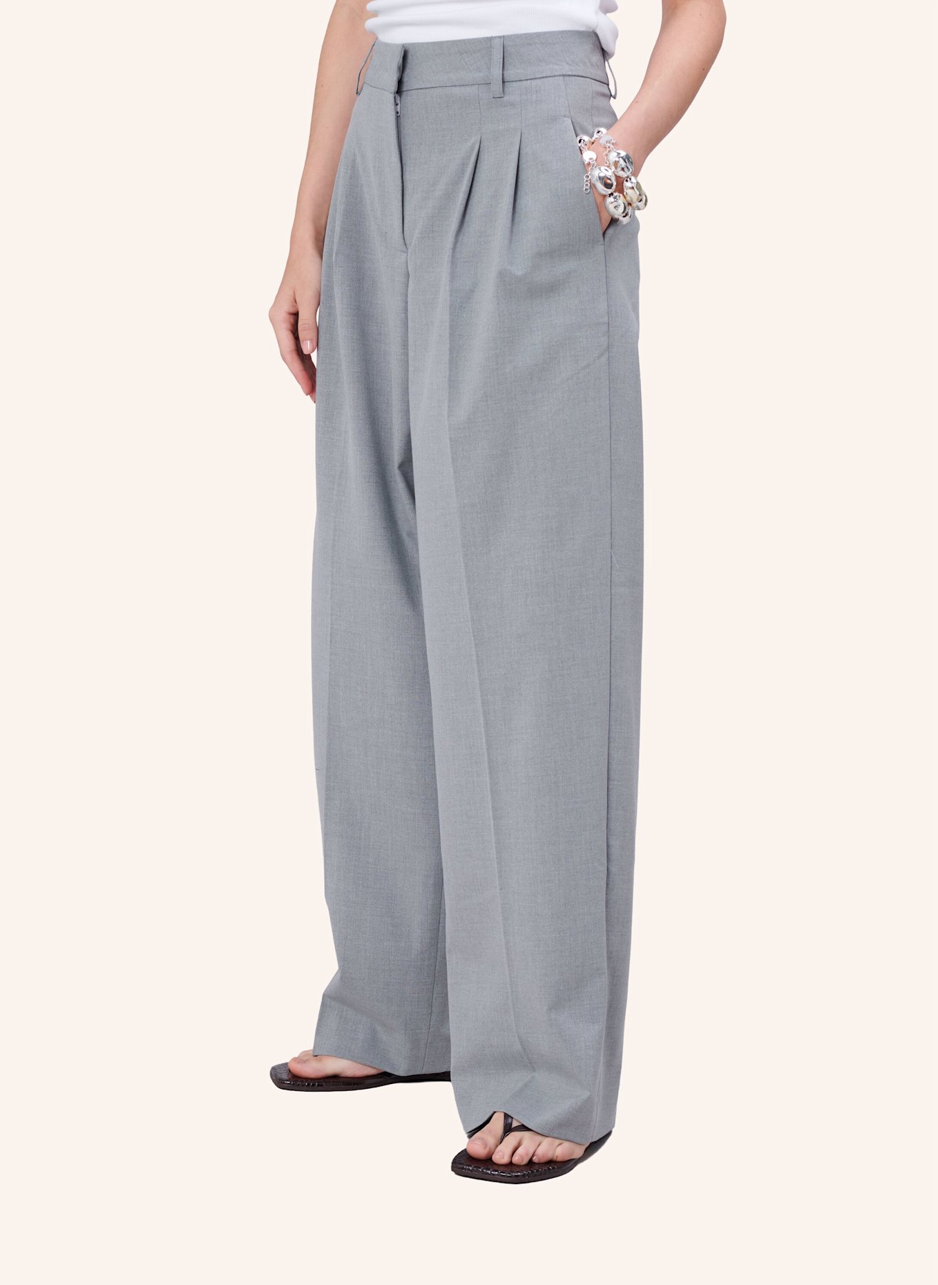 TRUE RELIGION Stoffhose JOSIE: GRAU