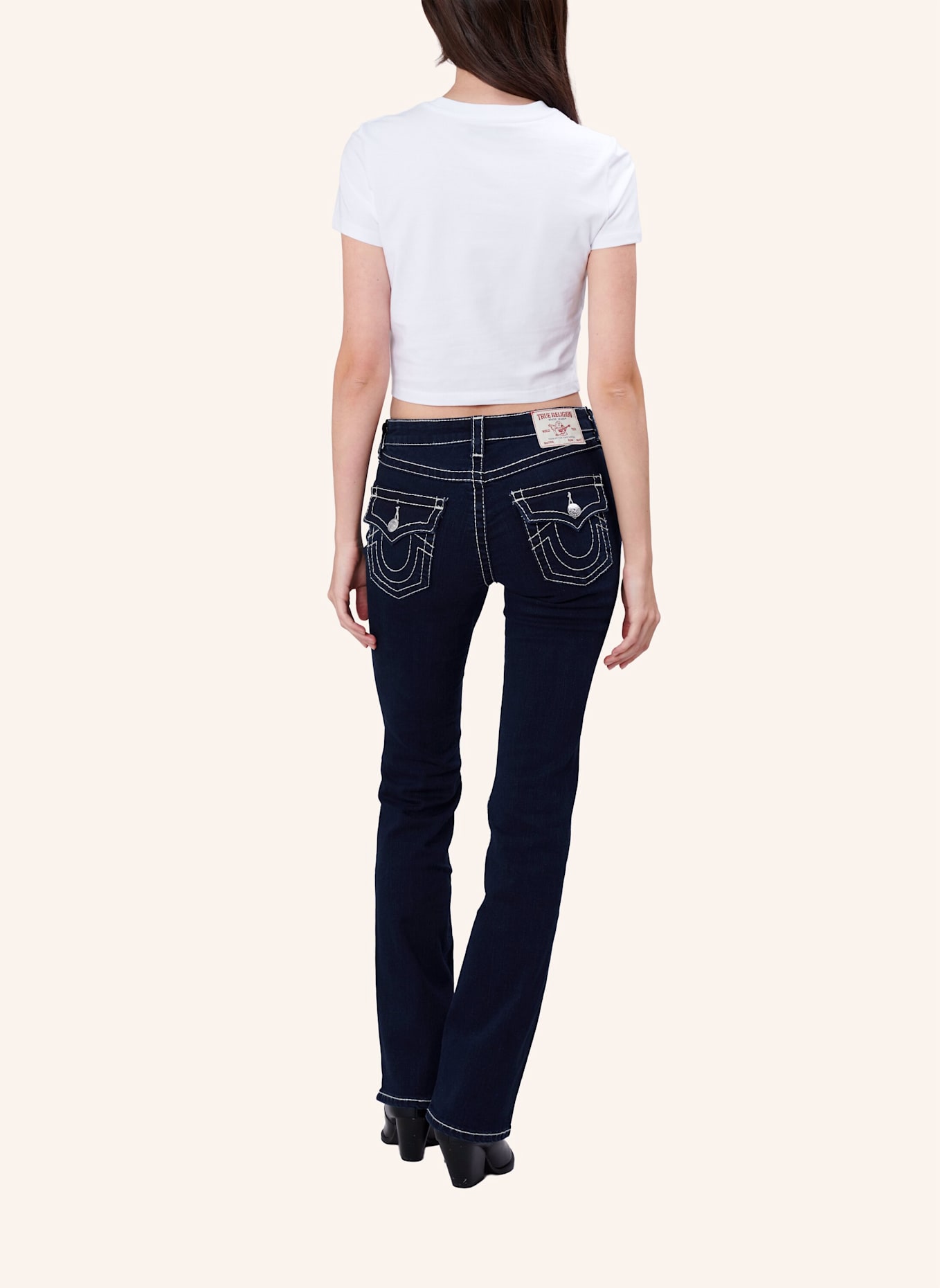 TRUE RELIGION Jeans BECCA Bootcut: BLAU