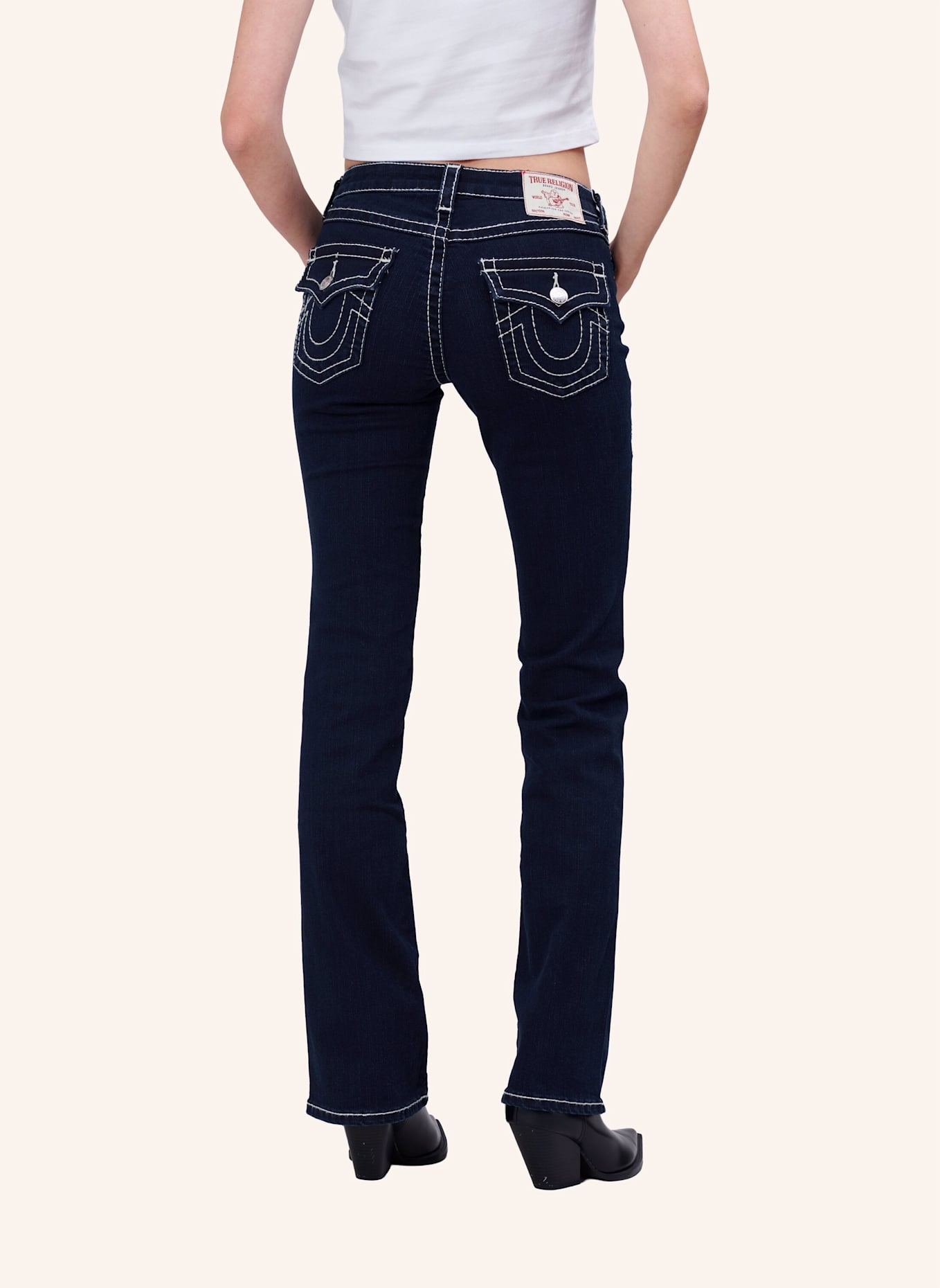 TRUE RELIGION Jeans BECCA Bootcut: BLAU