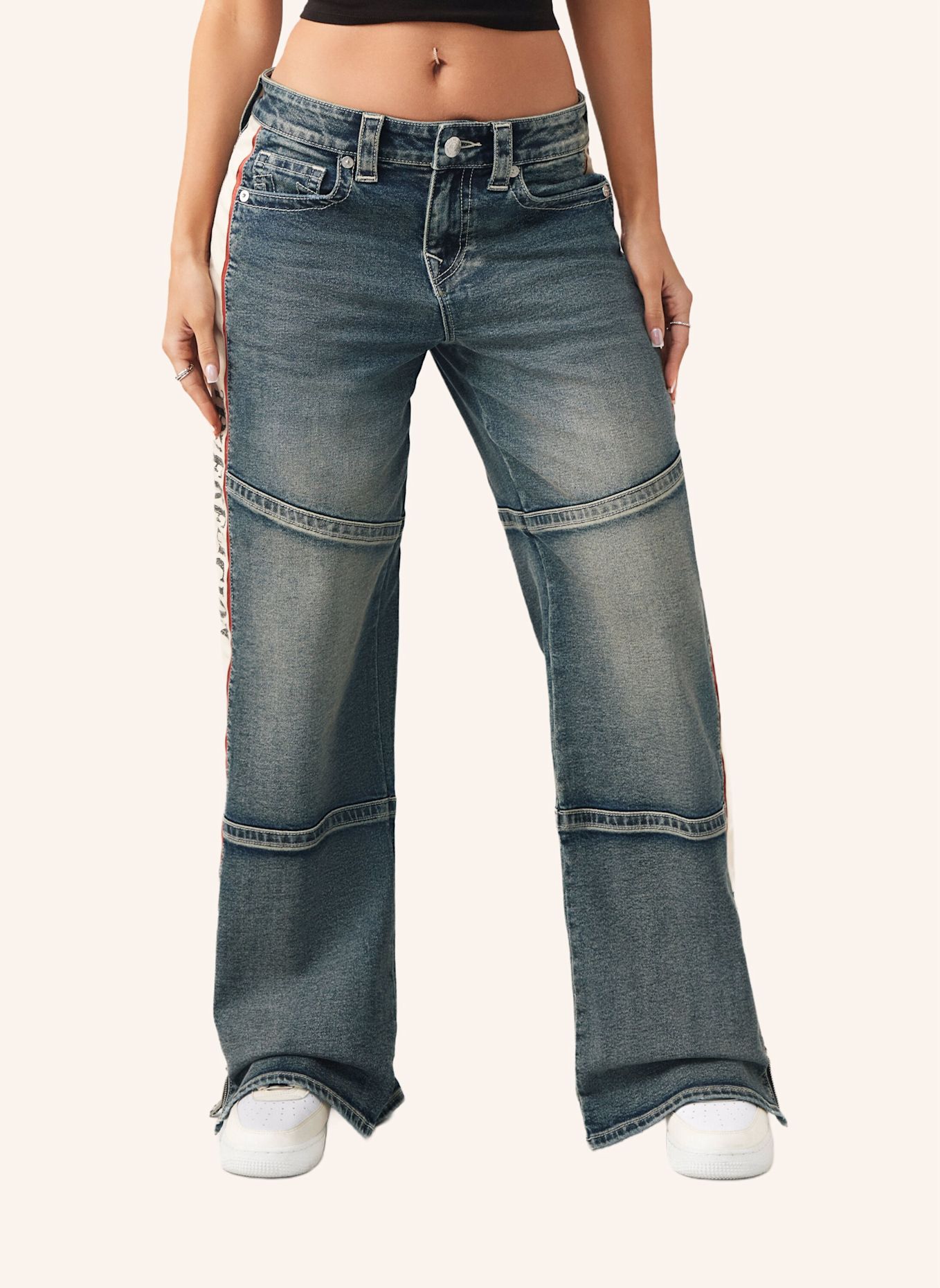 TRUE RELIGION Jeans BOBBI Baggy: BLAU