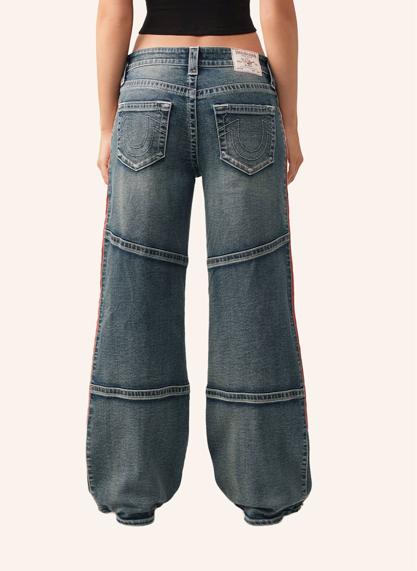 TRUE RELIGION Jeans BOBBI Baggy: BLAU