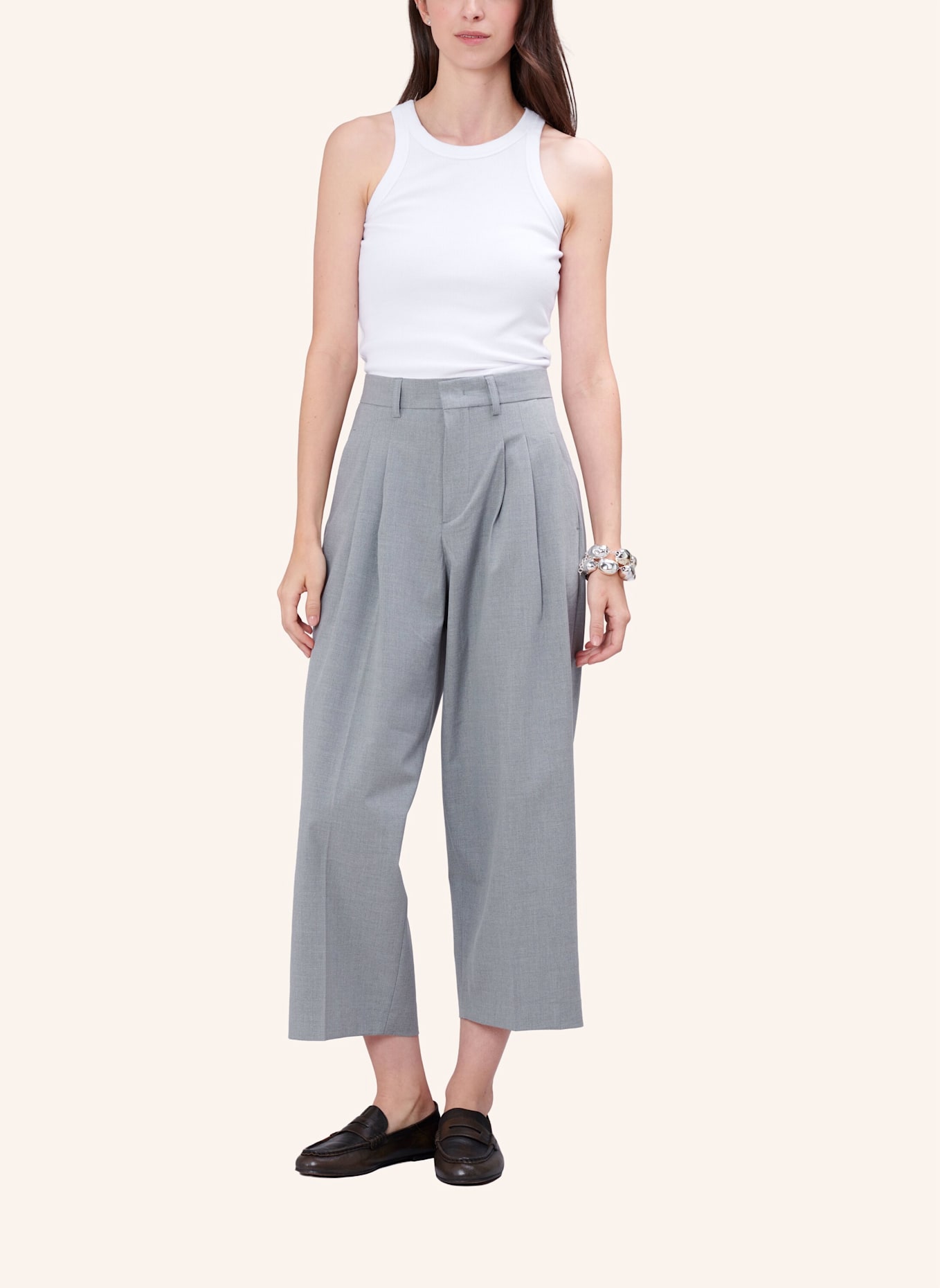 TRUE RELIGION 7/8 Hose MILA CROP: GRAU