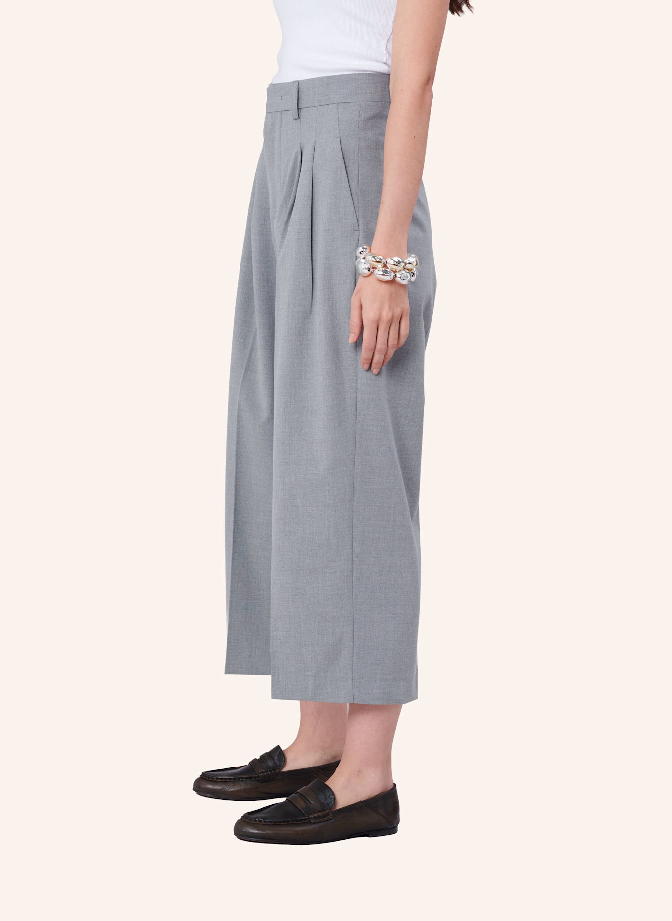 TRUE RELIGION 7/8 Hose MILA CROP: GRAU
