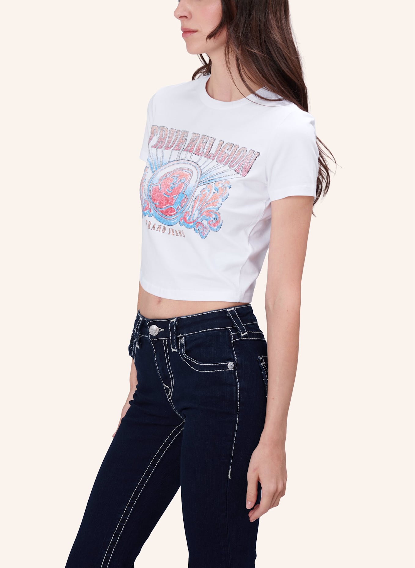 TRUE RELIGION T-Shirt CRYSTAL