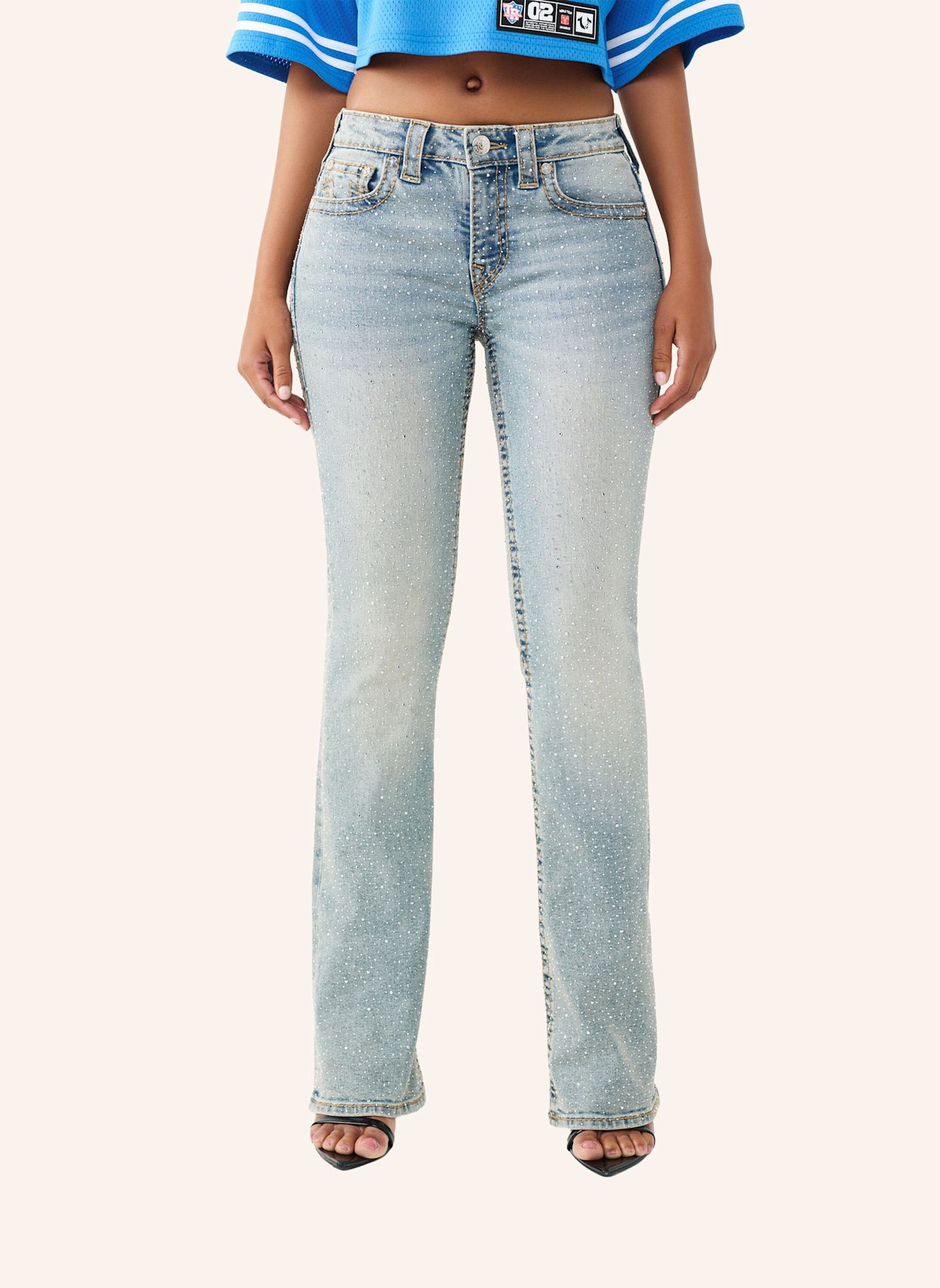 TRUE RELIGION Jeans BECCA BOOTCUT Crystal: HELLBLAU