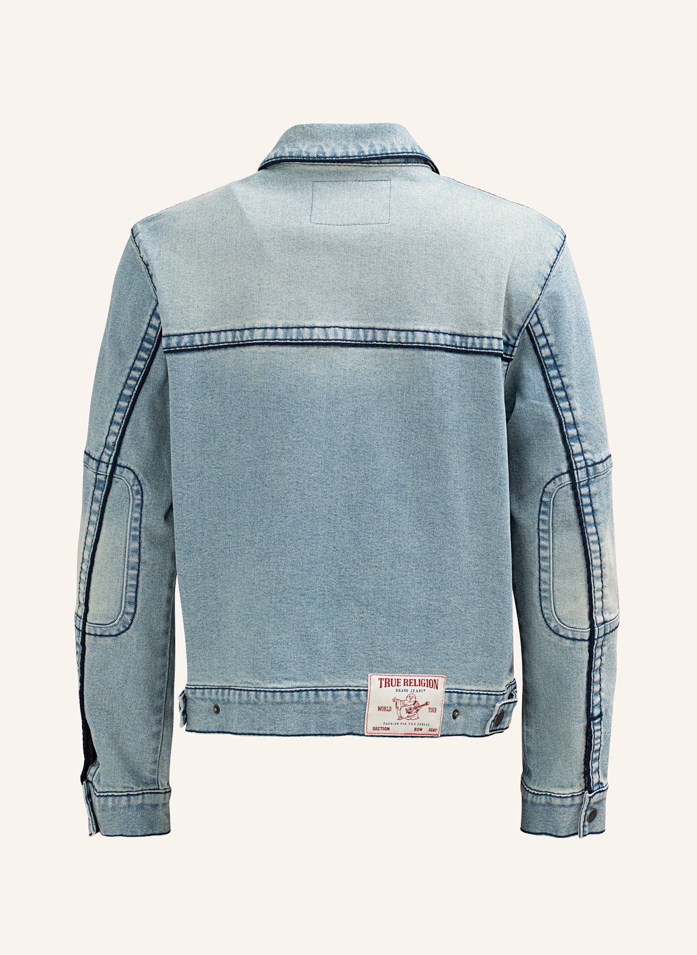 TRUE RELIGION Jeansjacke BIG T MOTO: HELLBLAU