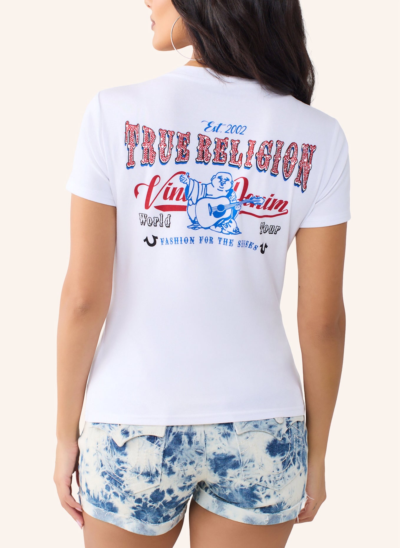 TRUE RELIGION T-Shirt HERITAGE: WEISS