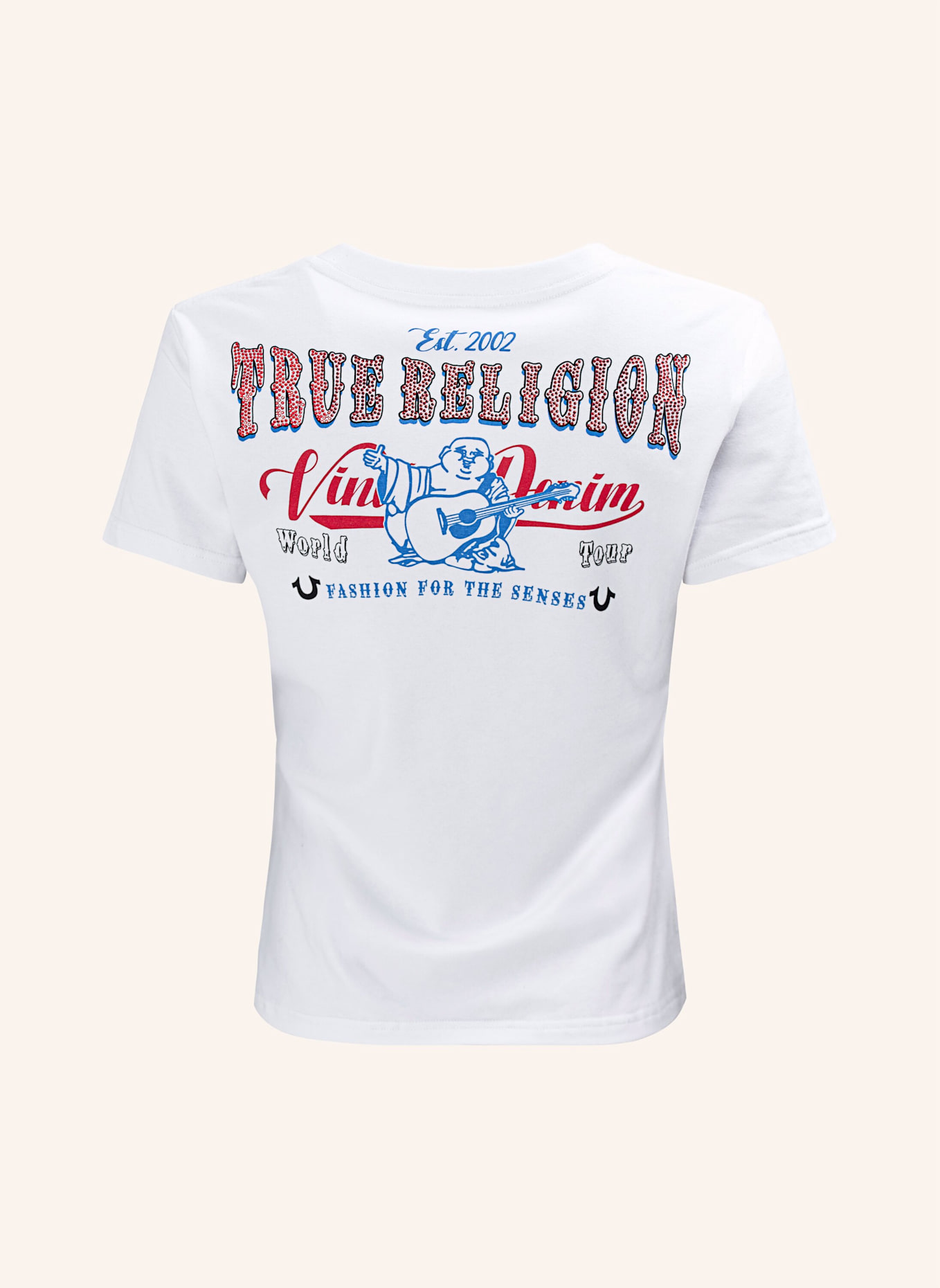 TRUE RELIGION T-Shirt HERITAGE: WEISS