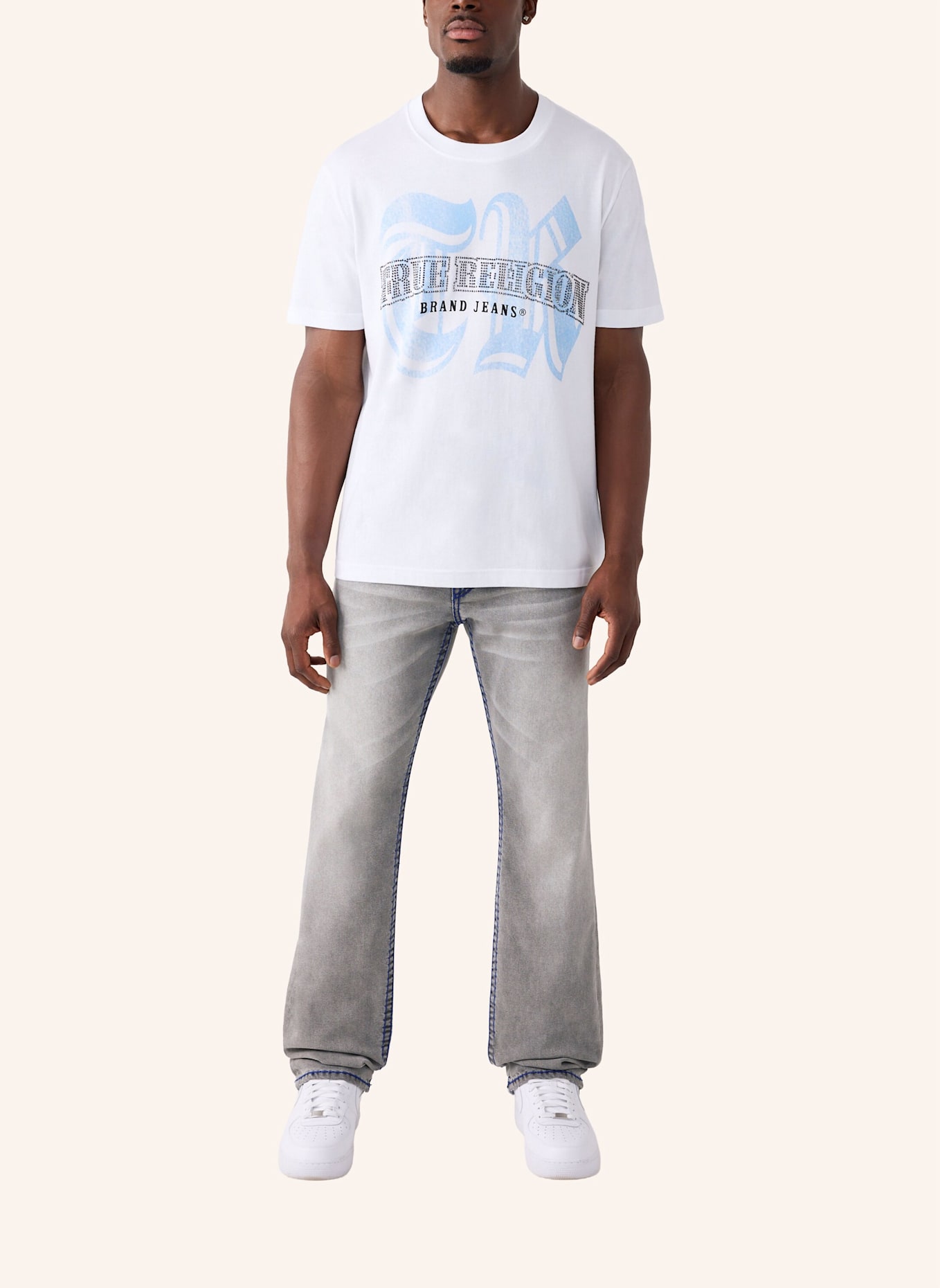 TRUE RELIGION Jeans RICKY Super T: GRAU