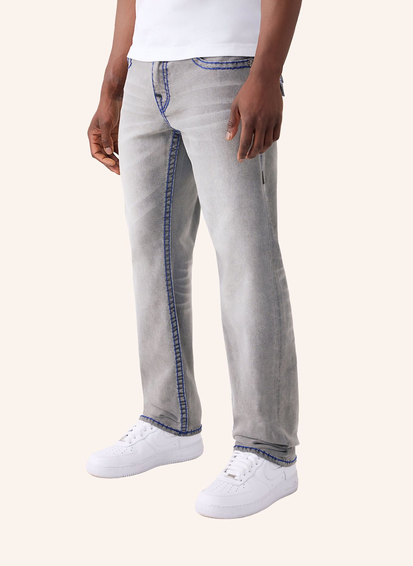TRUE RELIGION Jeans RICKY Super T: GRAU