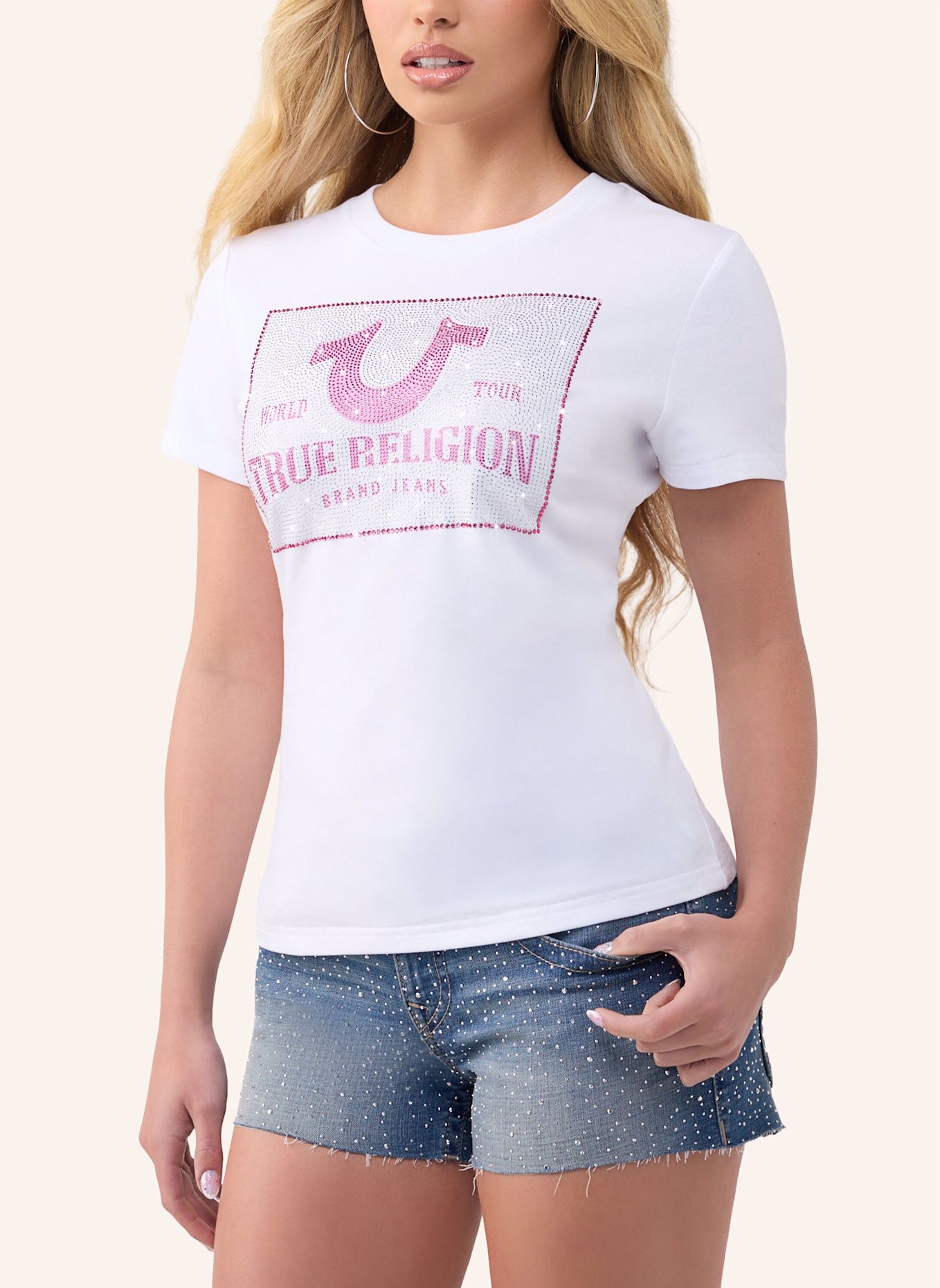 TRUE RELIGION T-Shirt CRYSTAL