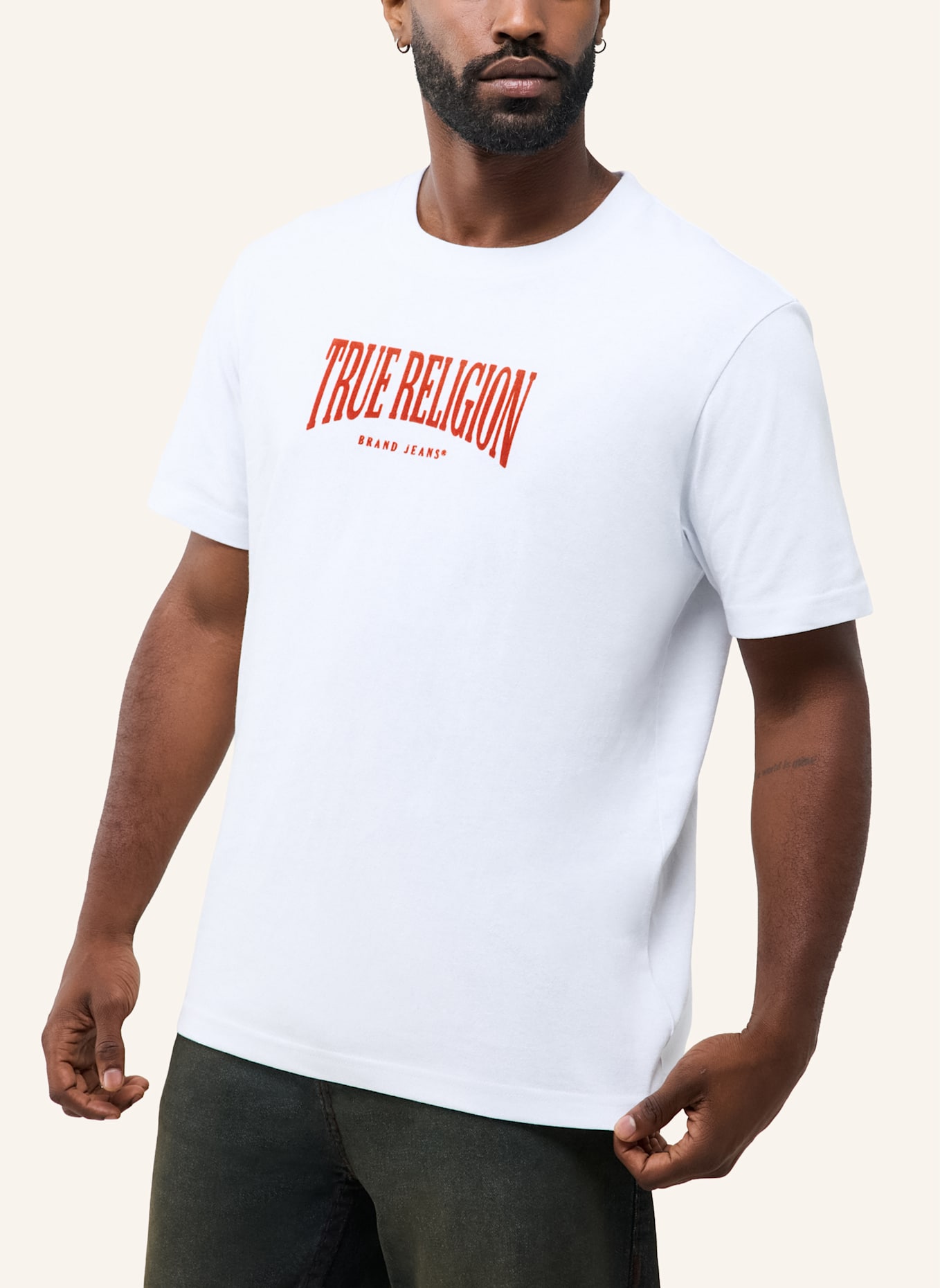 TRUE RELIGION T-Shirt: WEISS