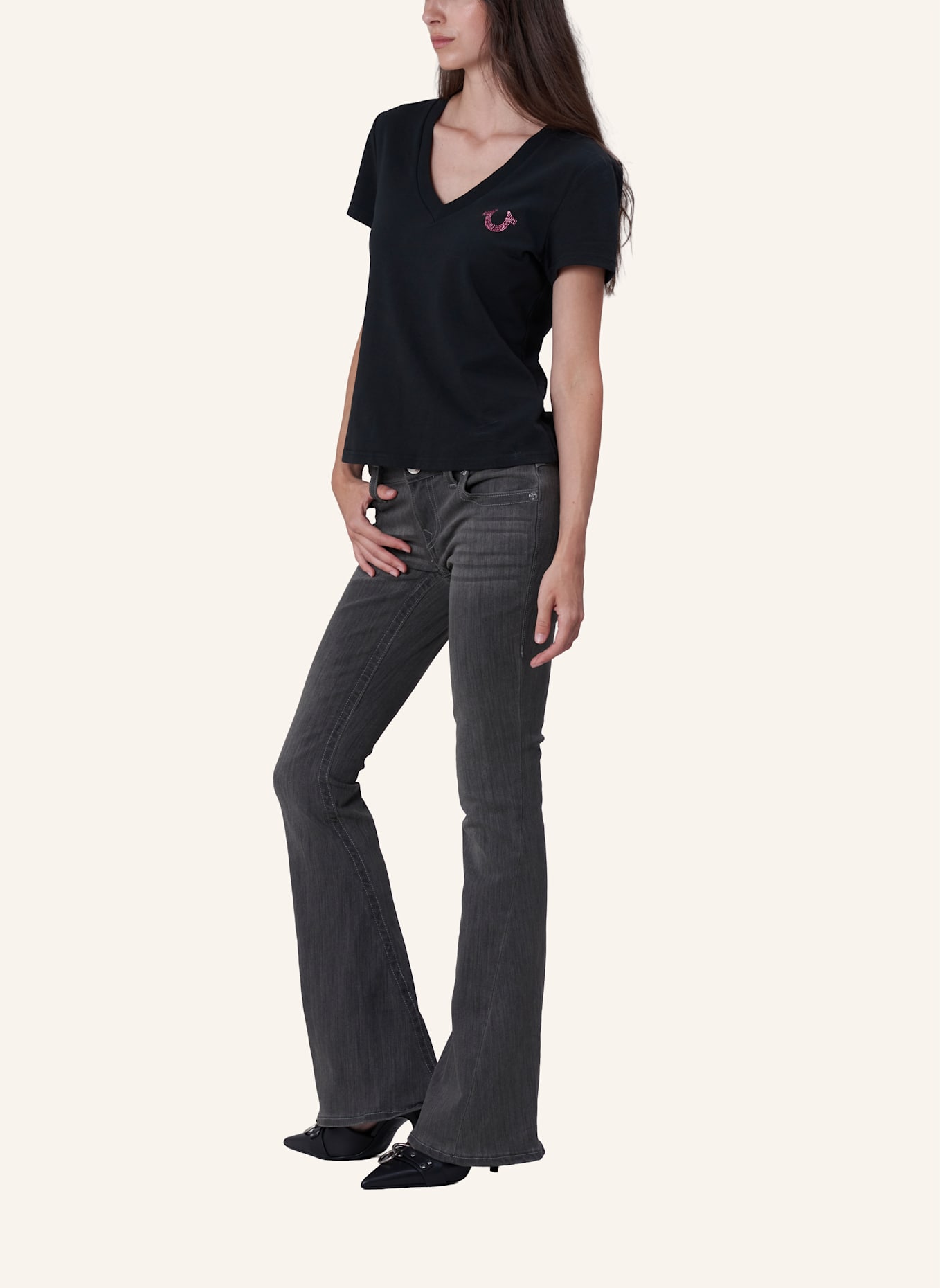 TRUE RELIGION Jeans Bootcut JOEY: CHARCOAL