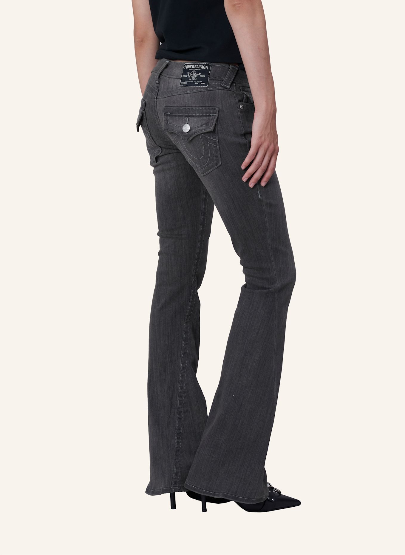 TRUE RELIGION Jeans Bootcut JOEY: CHARCOAL
