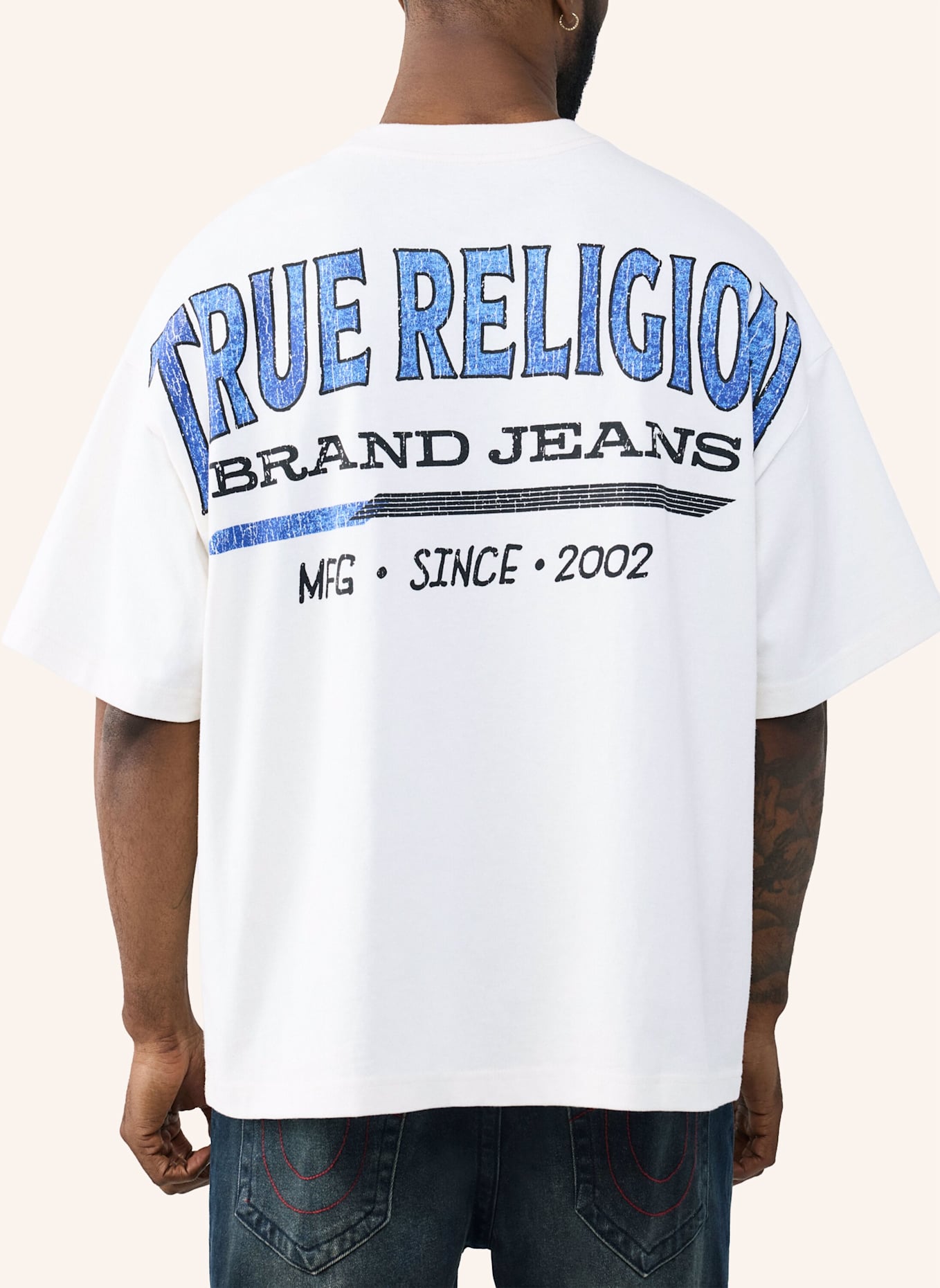 TRUE RELIGION T-Shirt RETRO: WEISS