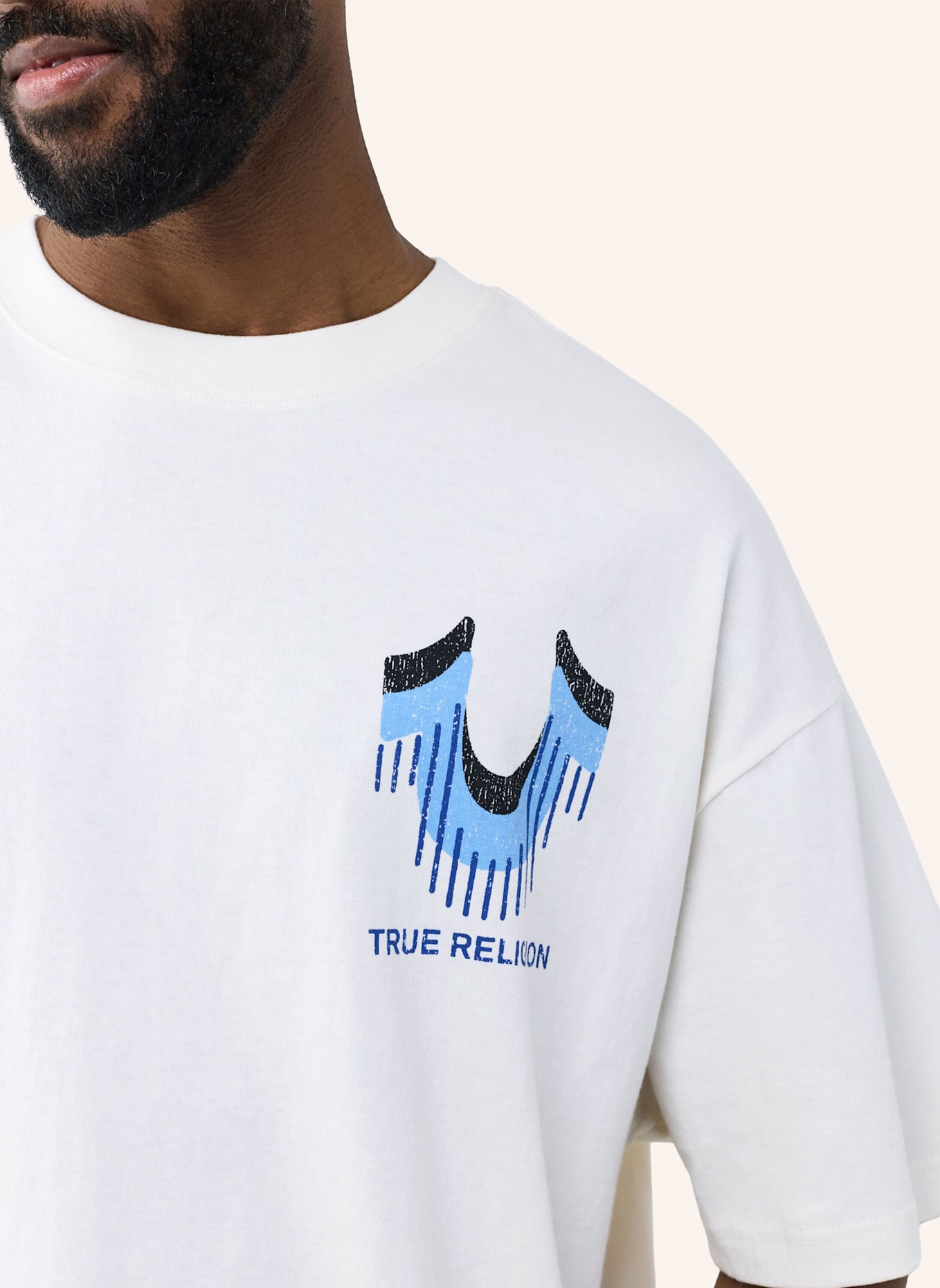 TRUE RELIGION T-Shirt RETRO: WEISS