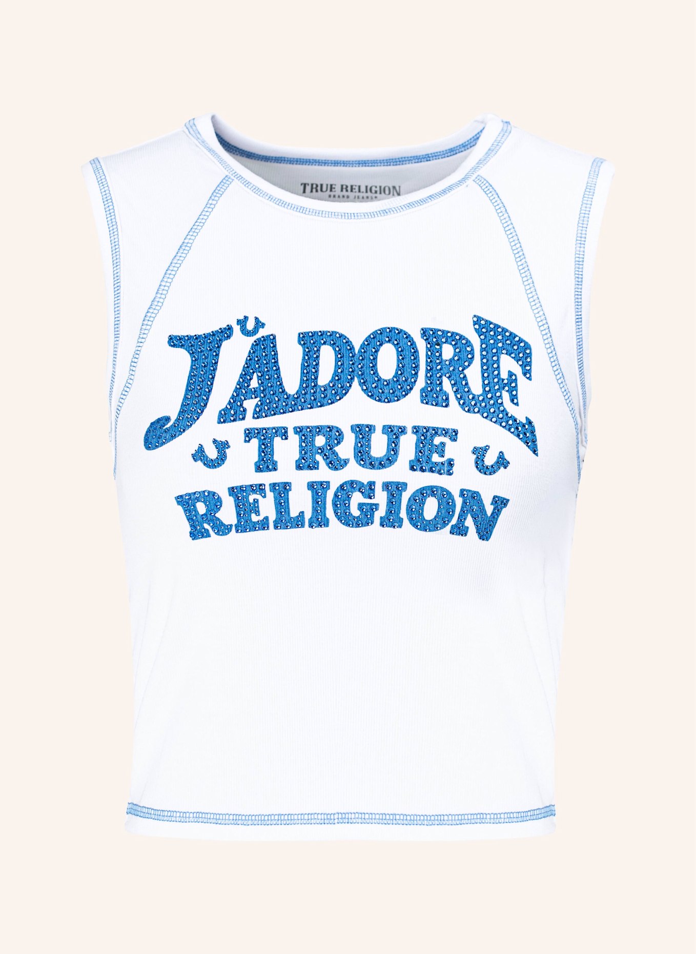 TRUE RELIGION Tank Top JADORE: WEISS