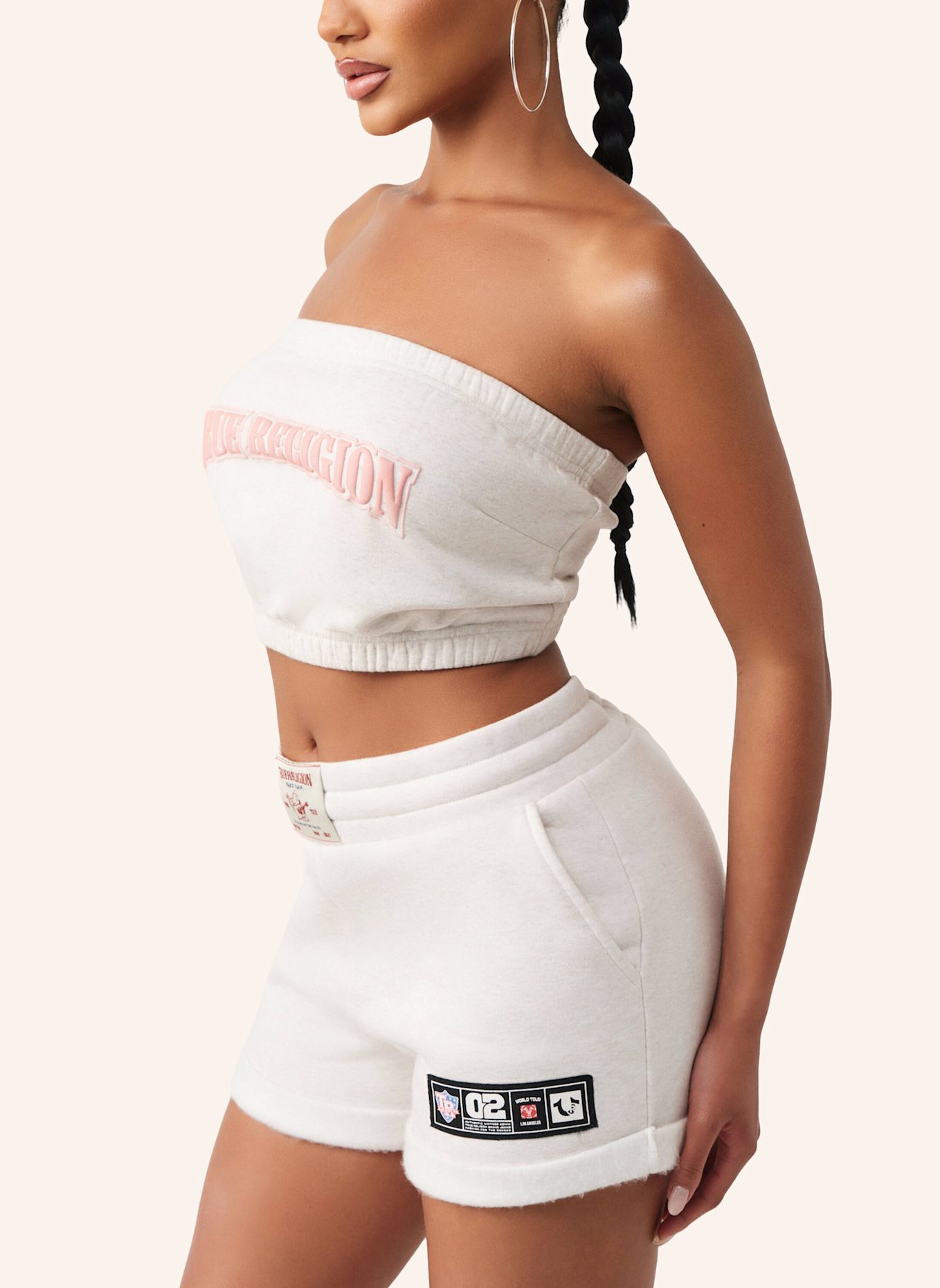 TRUE RELIGION Bandeau Top: BEIGE