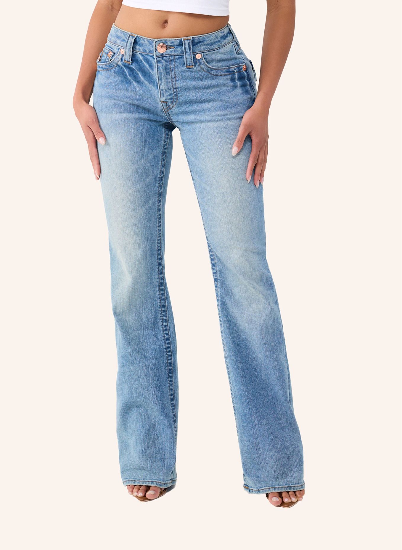 TRUE RELIGION Jeans BECCA Bootcut: BLAU