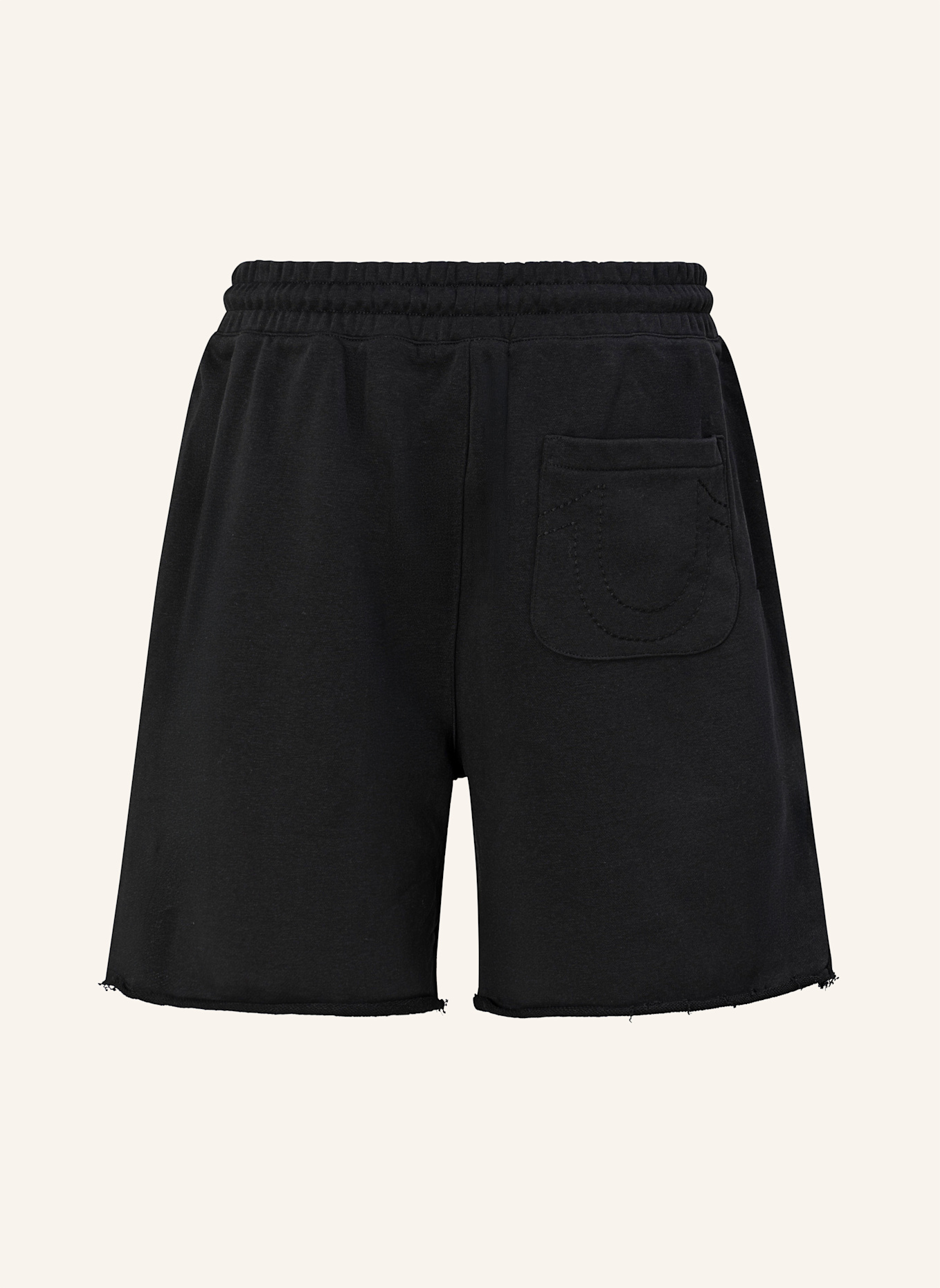 TRUE RELIGION Shorts CONCERT LOGO: SCHWARZ