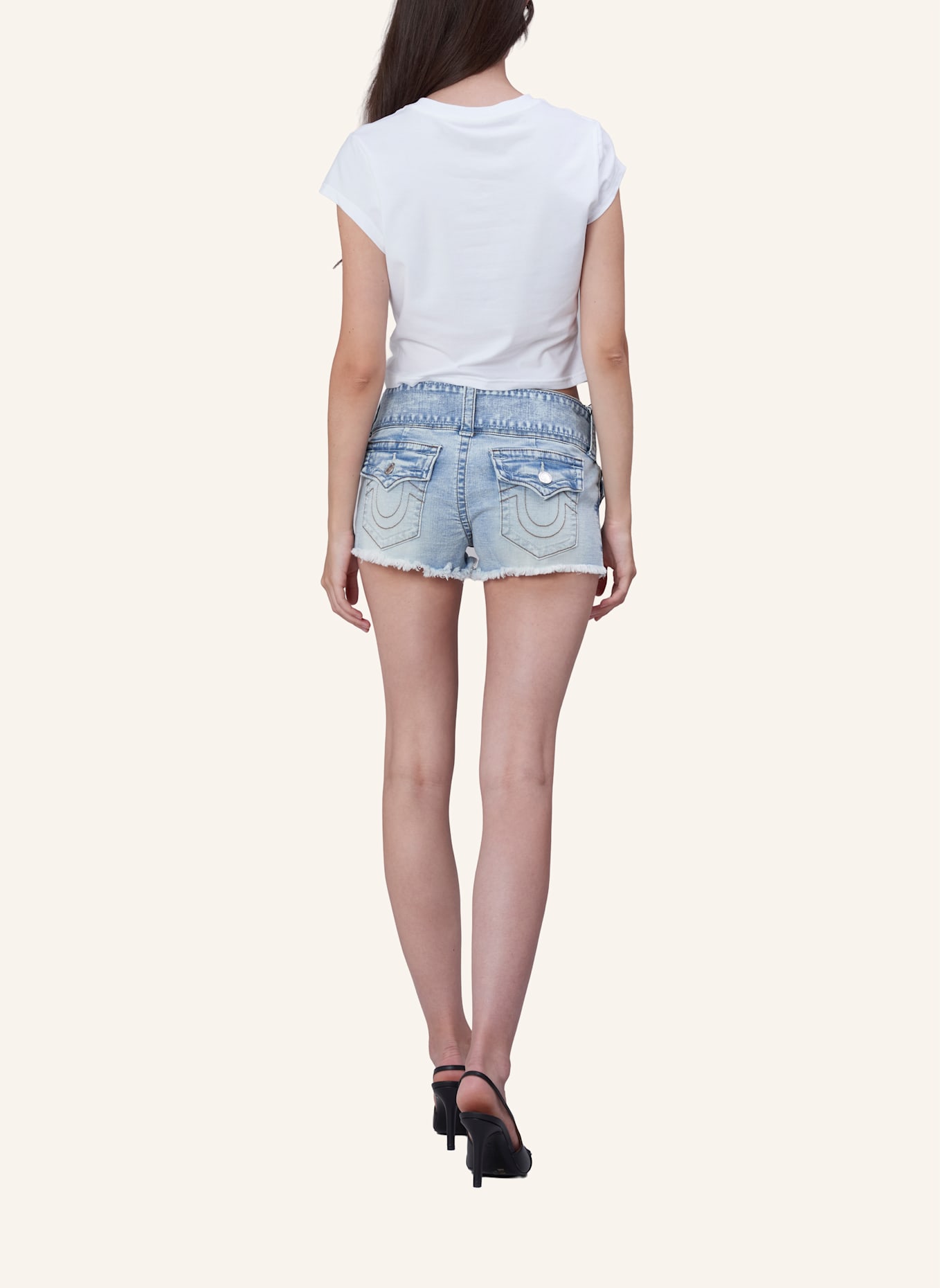 TRUE RELIGION Shorts JOEY FLAP: BLAU