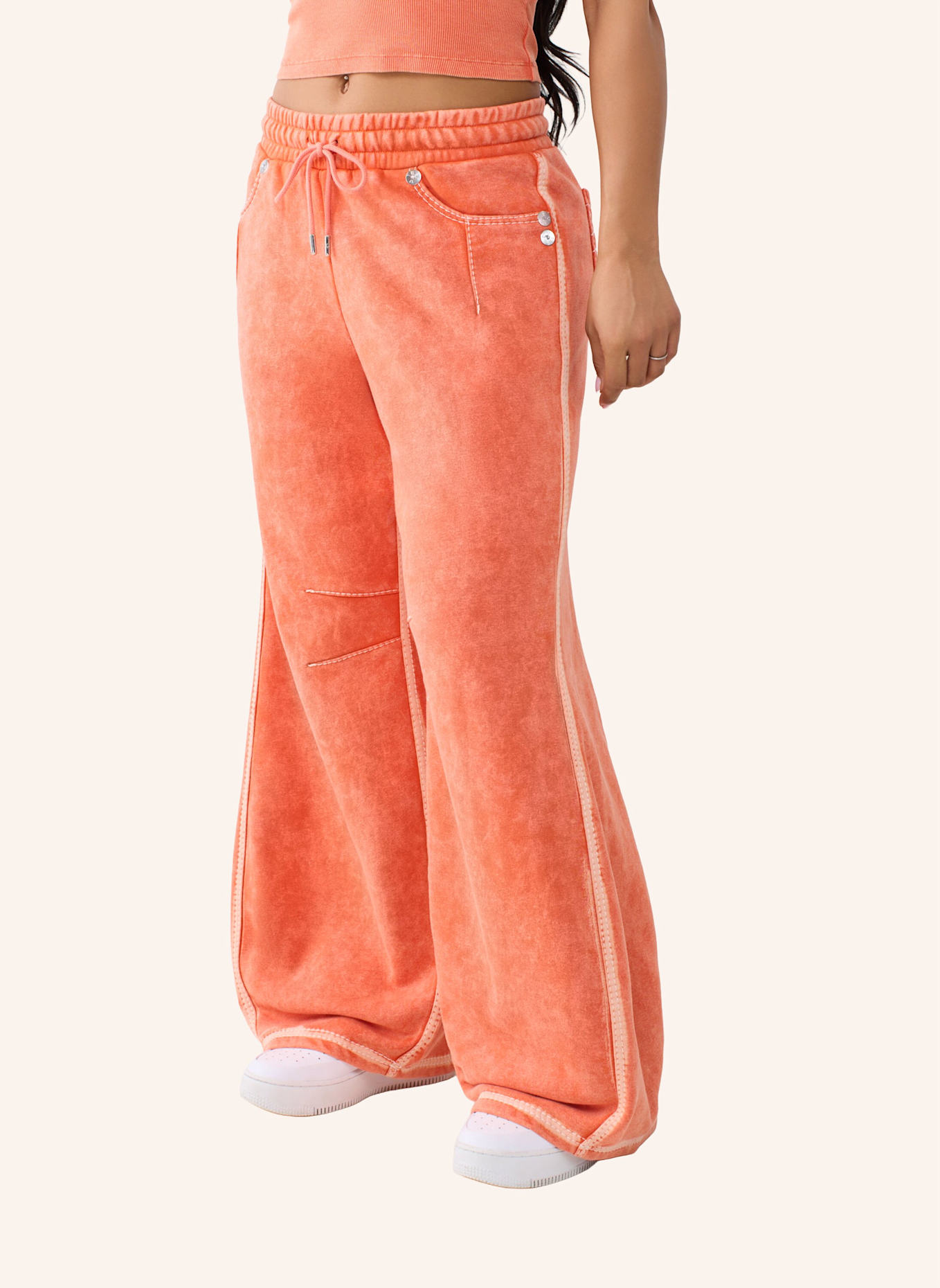 TRUE RELIGION Sweatpant Barrel: ORANGE
