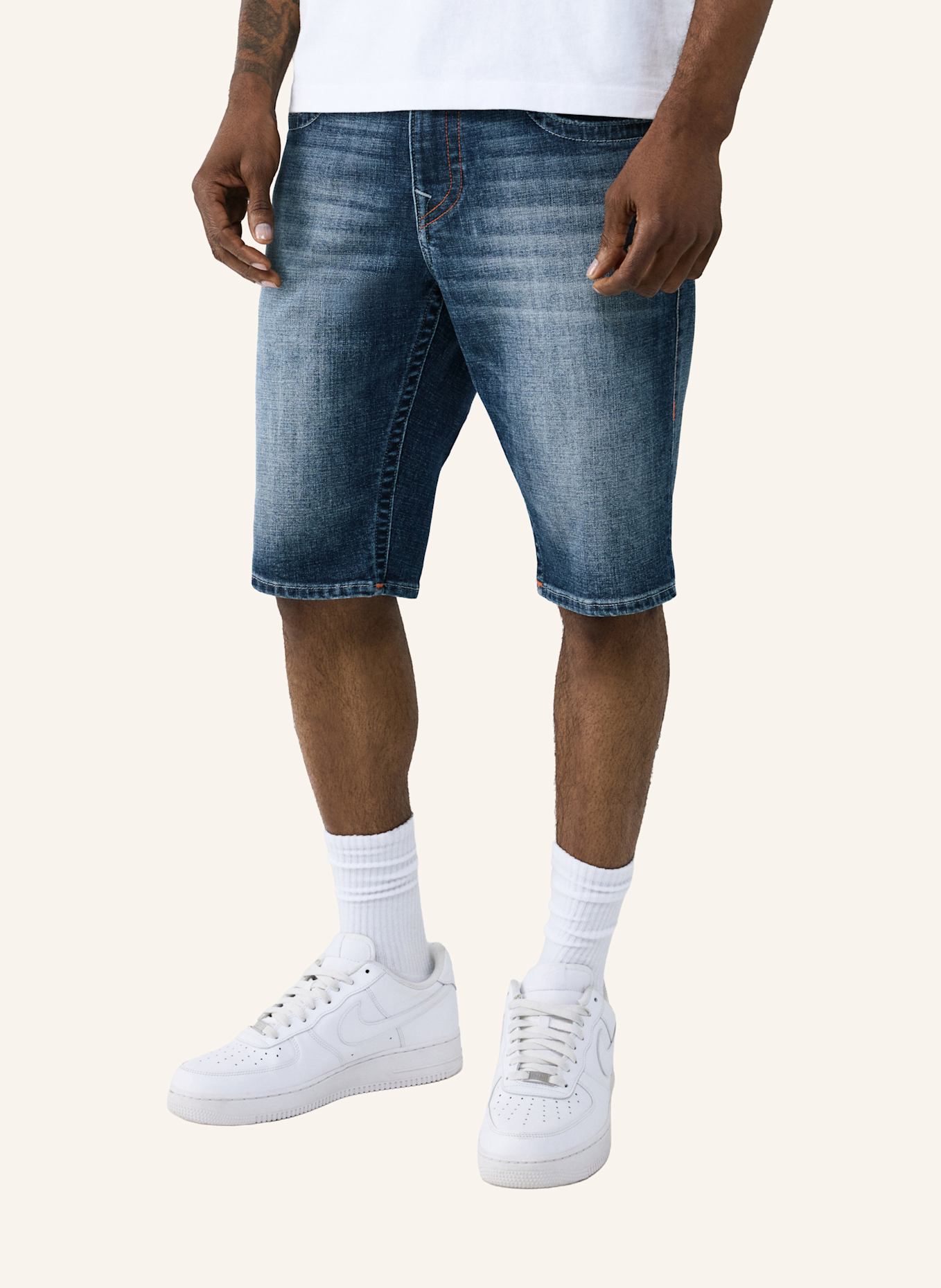 TRUE RELIGION Shorts RICKY: BLAU
