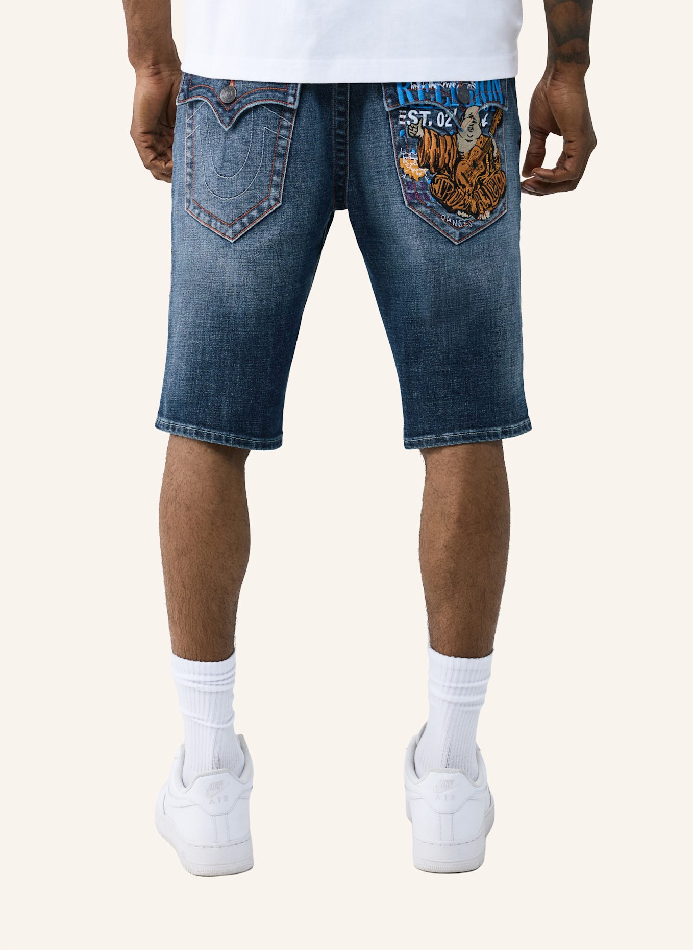 TRUE RELIGION Shorts RICKY: BLAU
