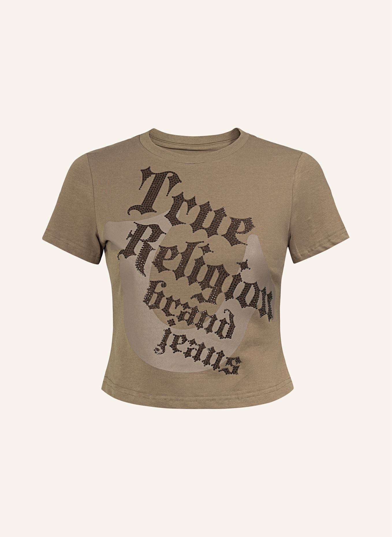 TRUE RELIGION T-Shirt: HELLBRAUN