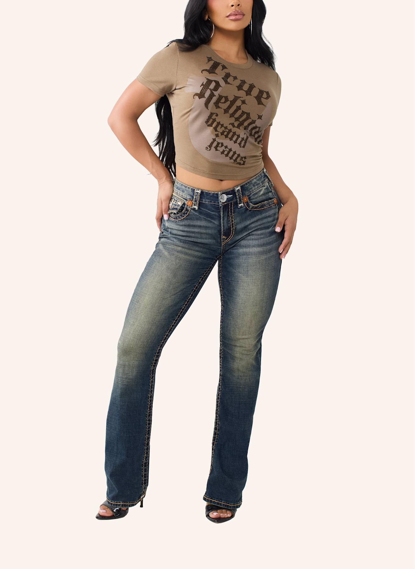 TRUE RELIGION T-Shirt: HELLBRAUN