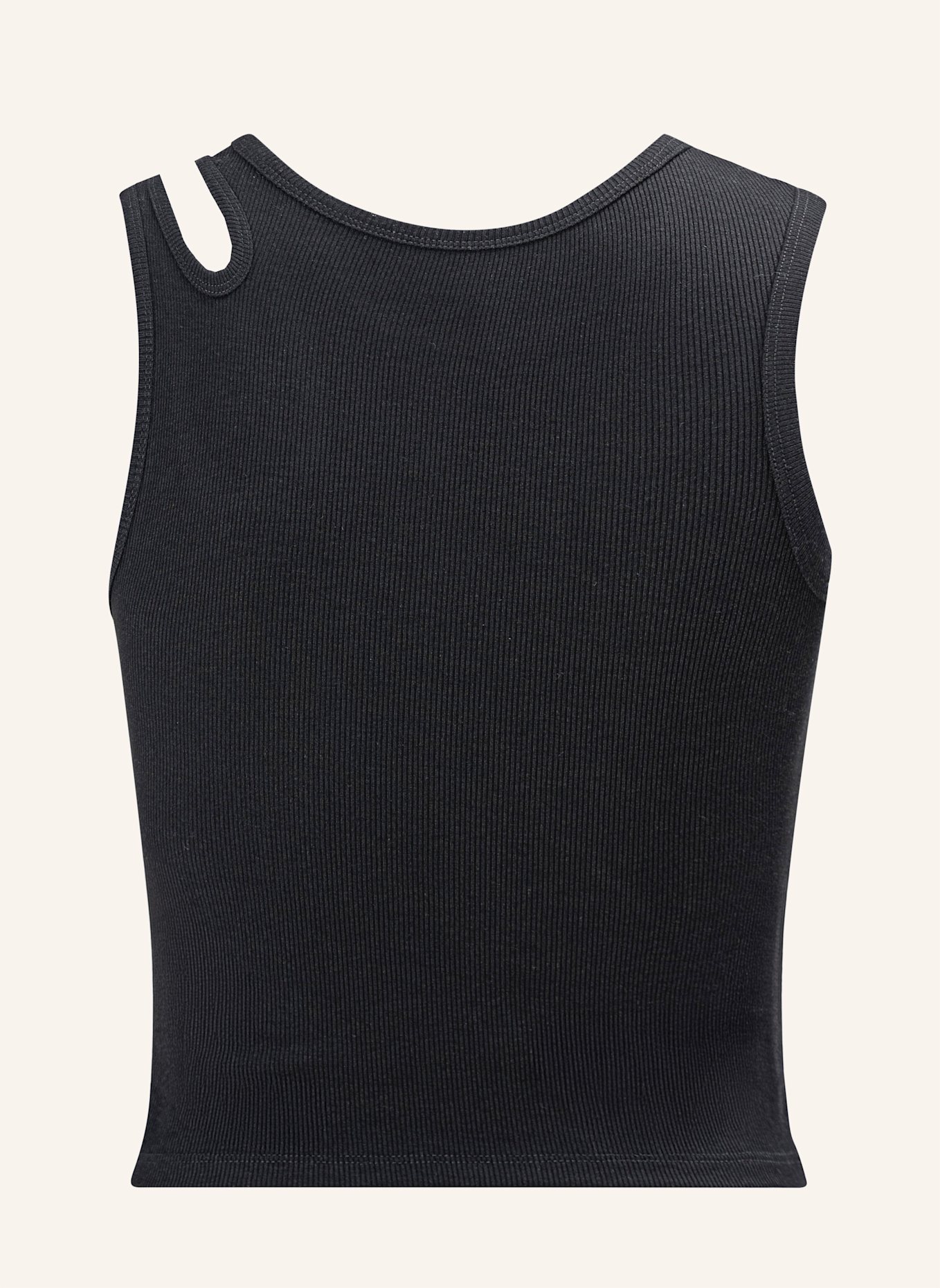 TRUE RELIGION Top Cut Out: SCHWARZ