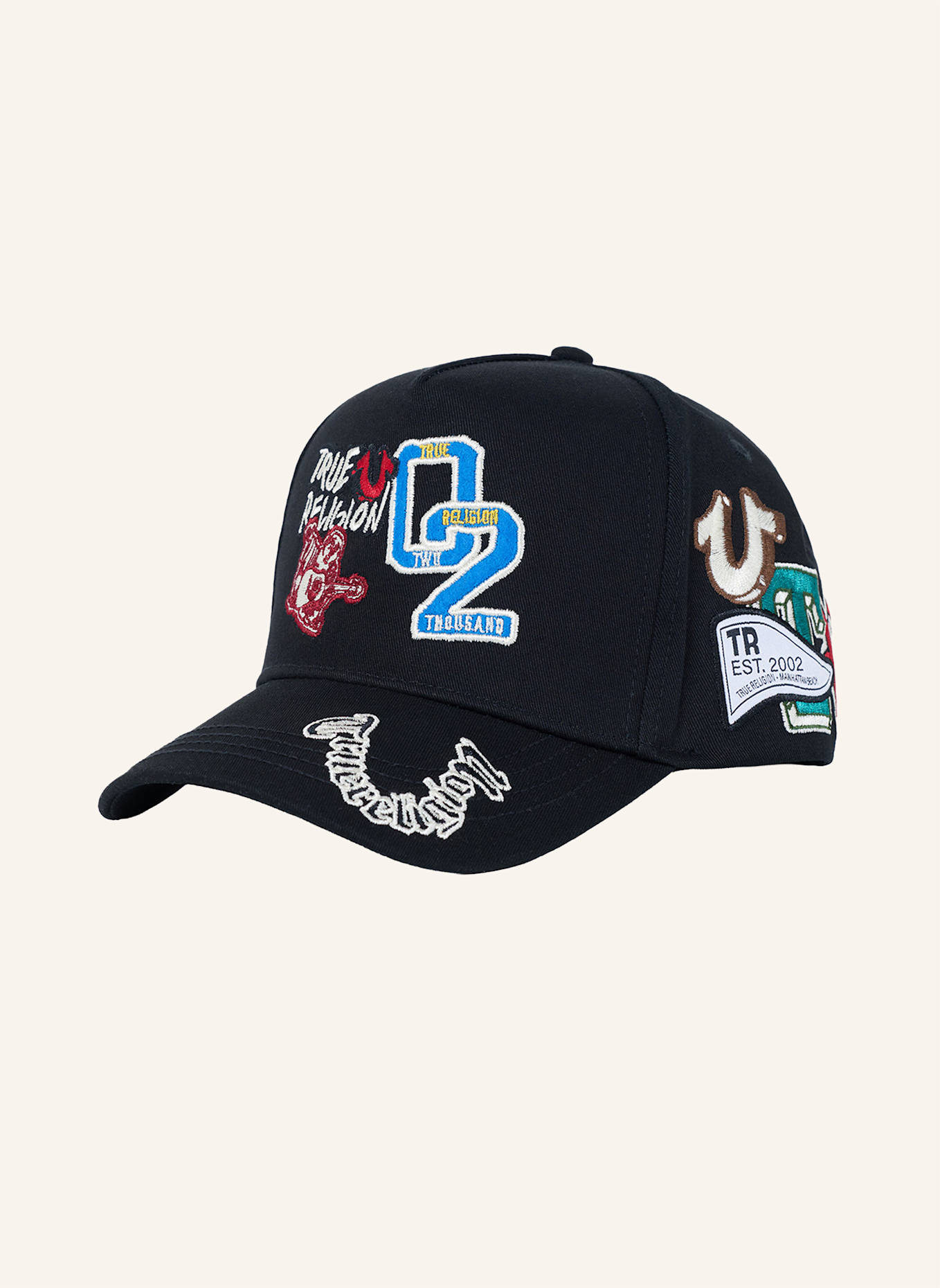 TRUE RELIGION Cap: SCHWARZ